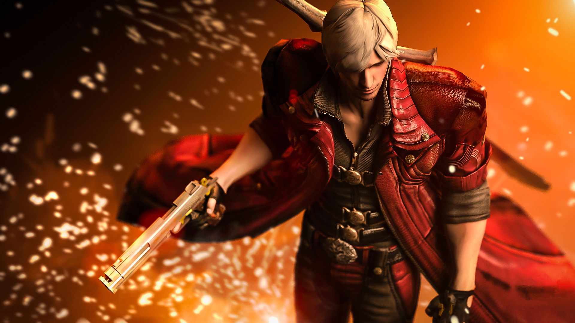 1920x1080 devil, May, Cry, Men, Dante, Pistols, Jacket, Games, Warrior, Fantasy Wallpaper HD / Desktop and Mobile Background