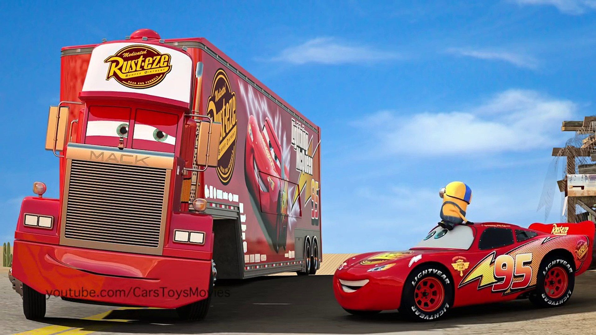 1920x1080 Disney Pixar Cars 3 Teleports Lightning McQueen & Minions Dave To Arendelle