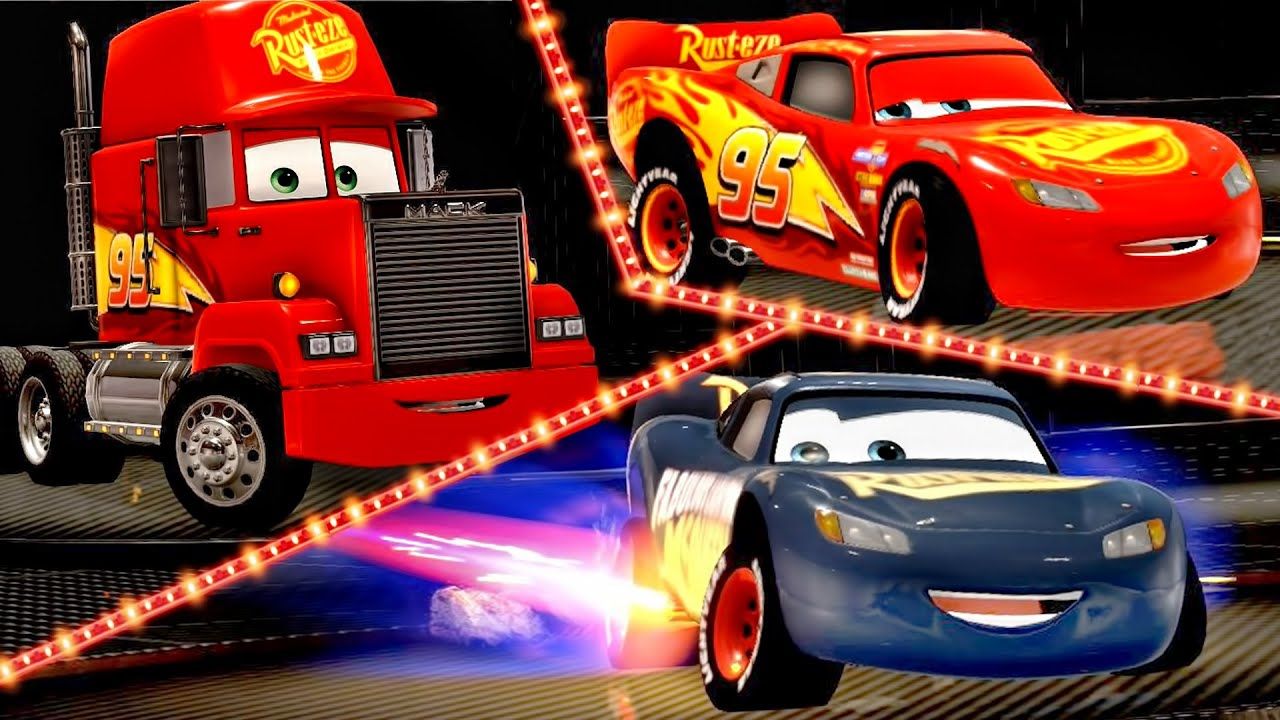 1280x720 Cars 3 Driven to Win - (Lightning Mcqueen VS Mack Truck)