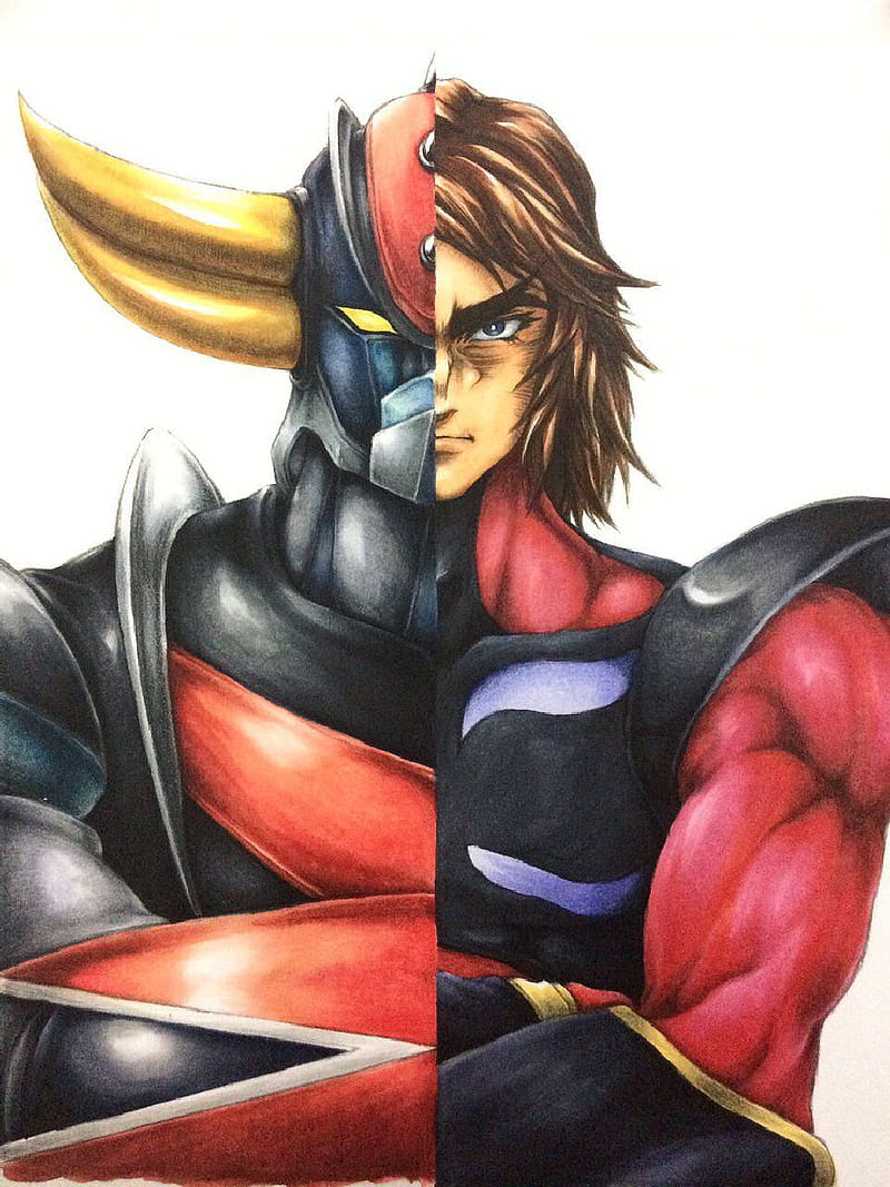 800x1067 Goldrake, actarus, go nagai, grendizer, robot, ufo, HD phone wallpaper