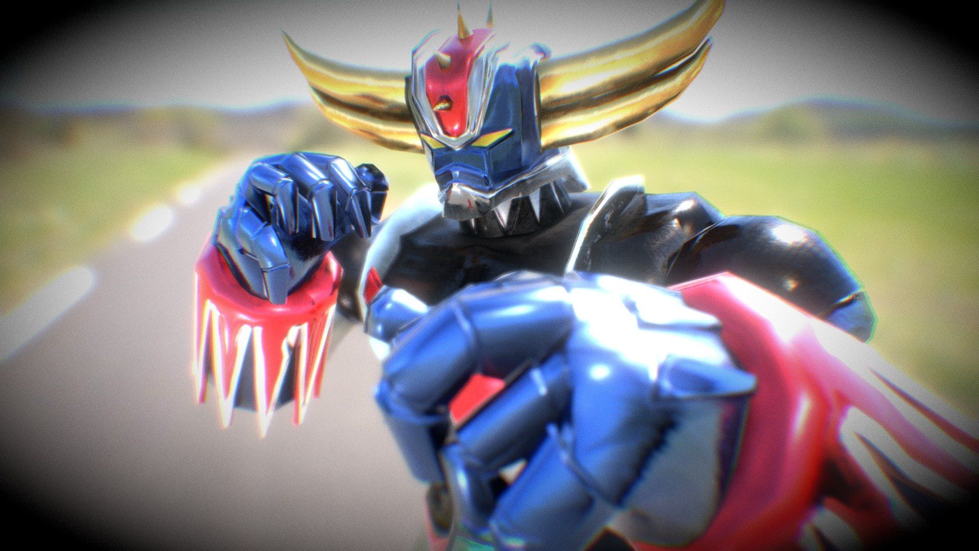 1920x1080 Fan art of UFO Robot Grendizer