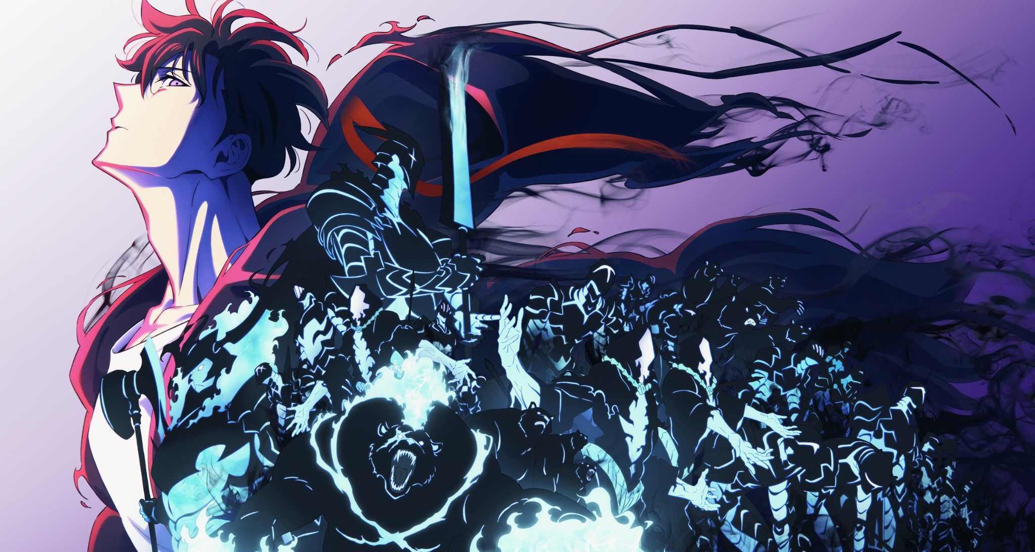 2048x1092 Sung Jin Woo Unleashed: Epic Solo Leveling Anime HD Wallpaperx1092