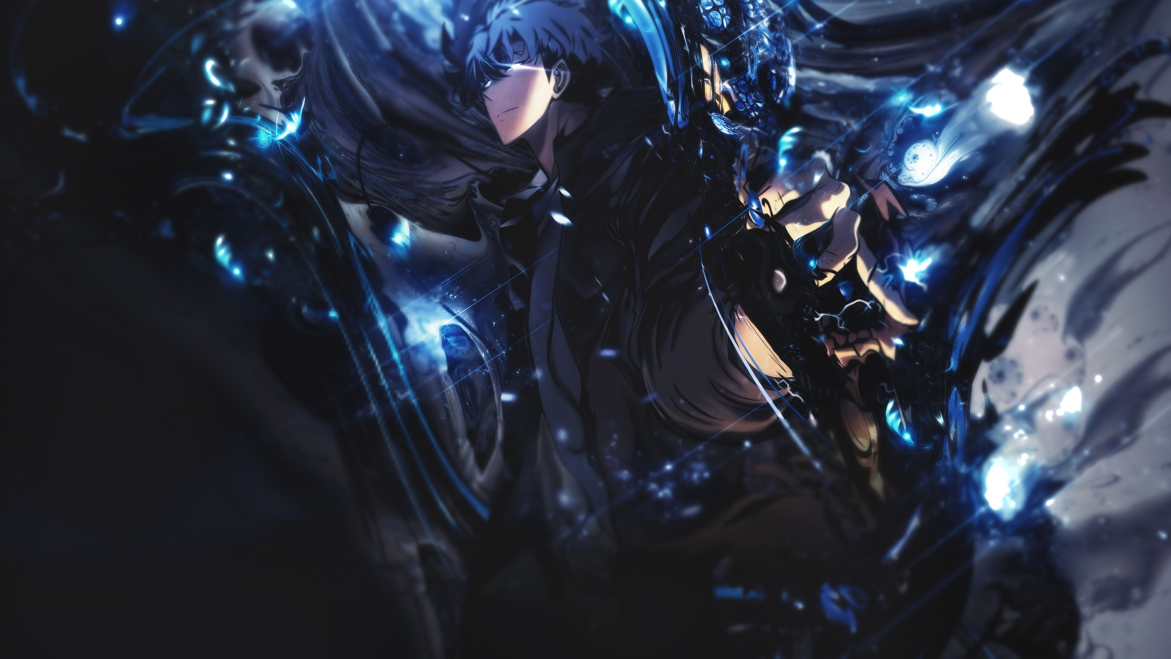 3840x2160 Sung Jinwoo Wallpaper 4K, Hunter, Solo Leveling