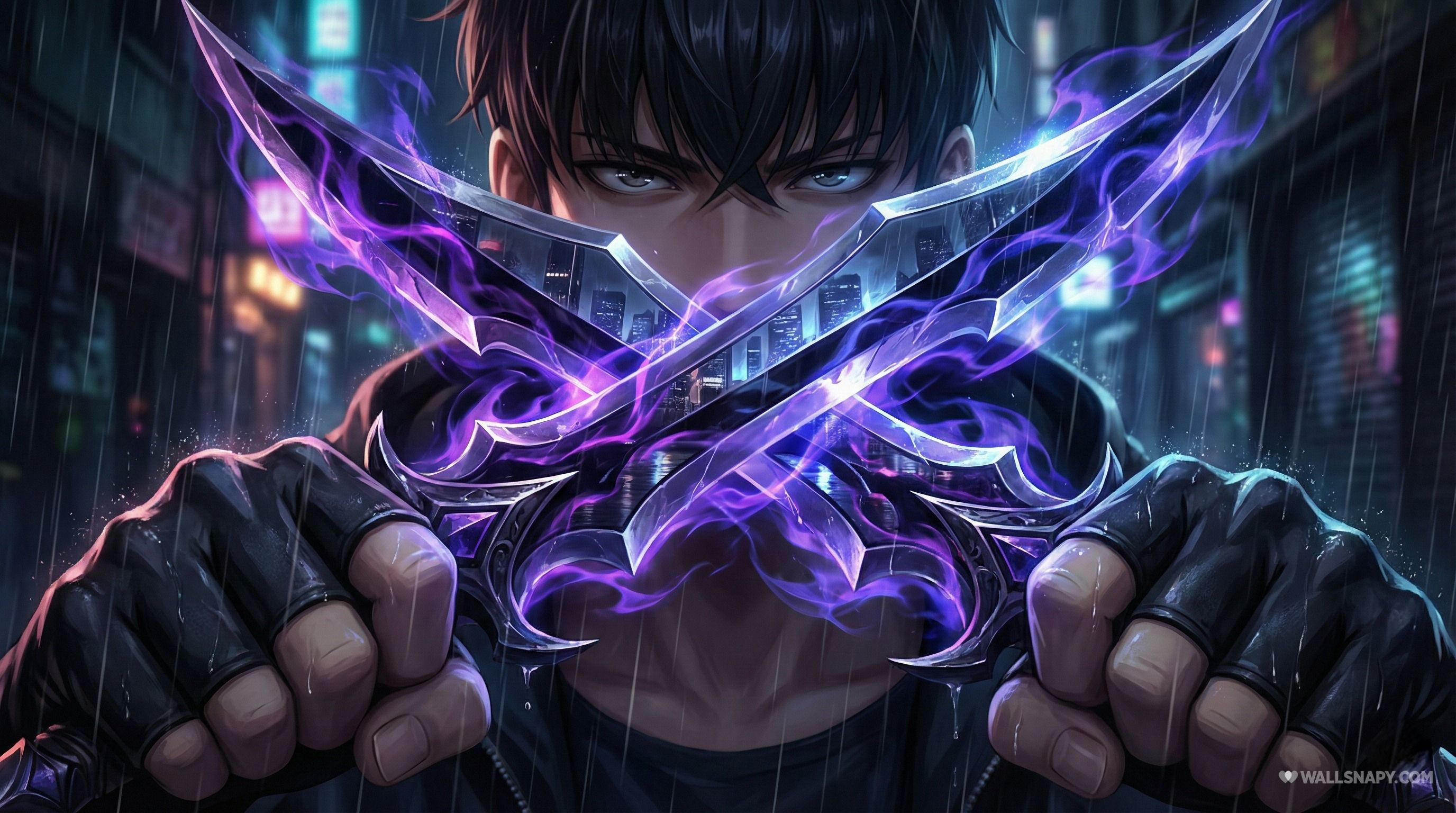 2752x1536 Solo leveling sung jin woo holding dual daggers pc wallpaper