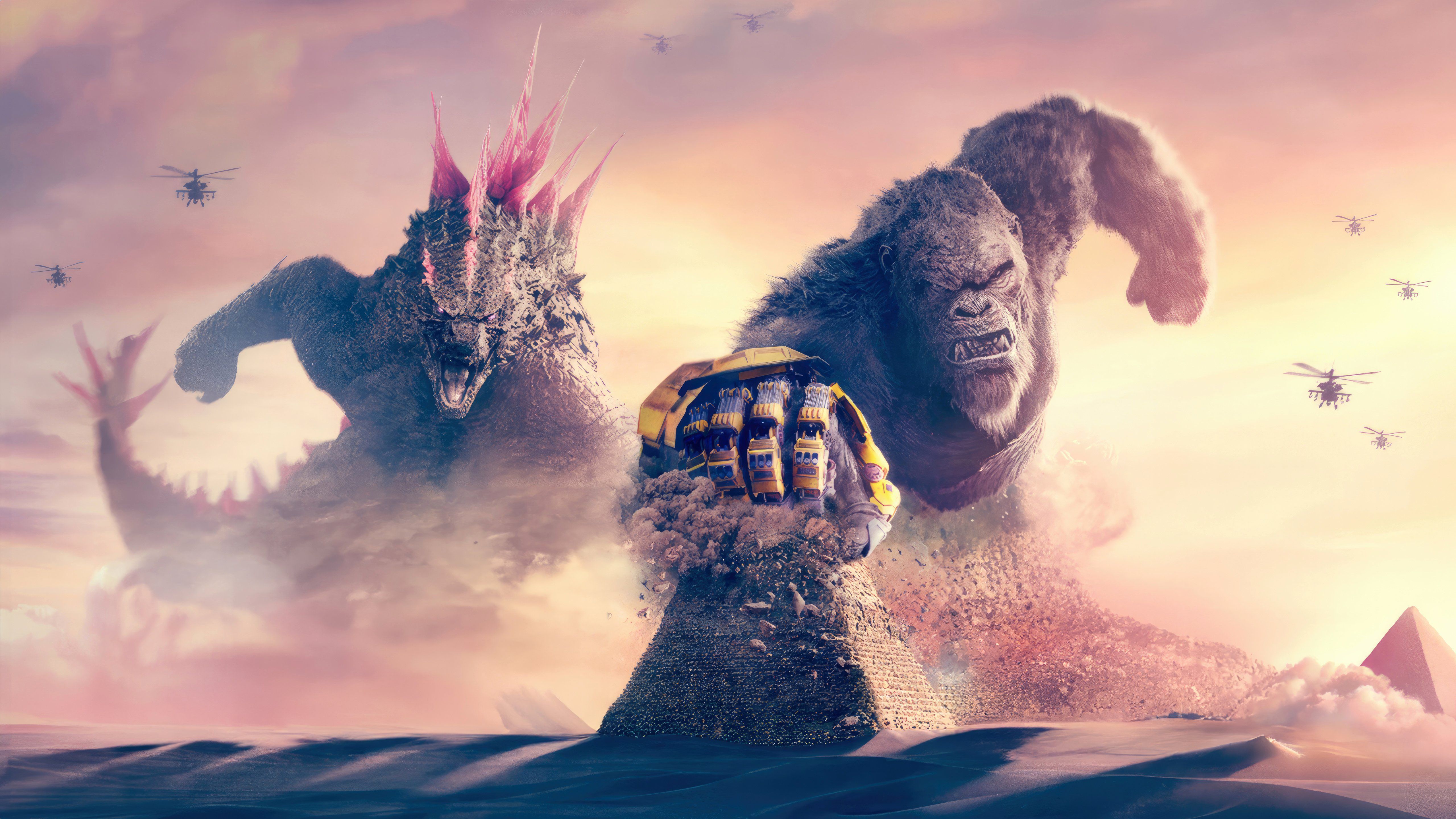 5120x2880 Godzilla X Kong The New Empire Wallpaper 4K for Desktop