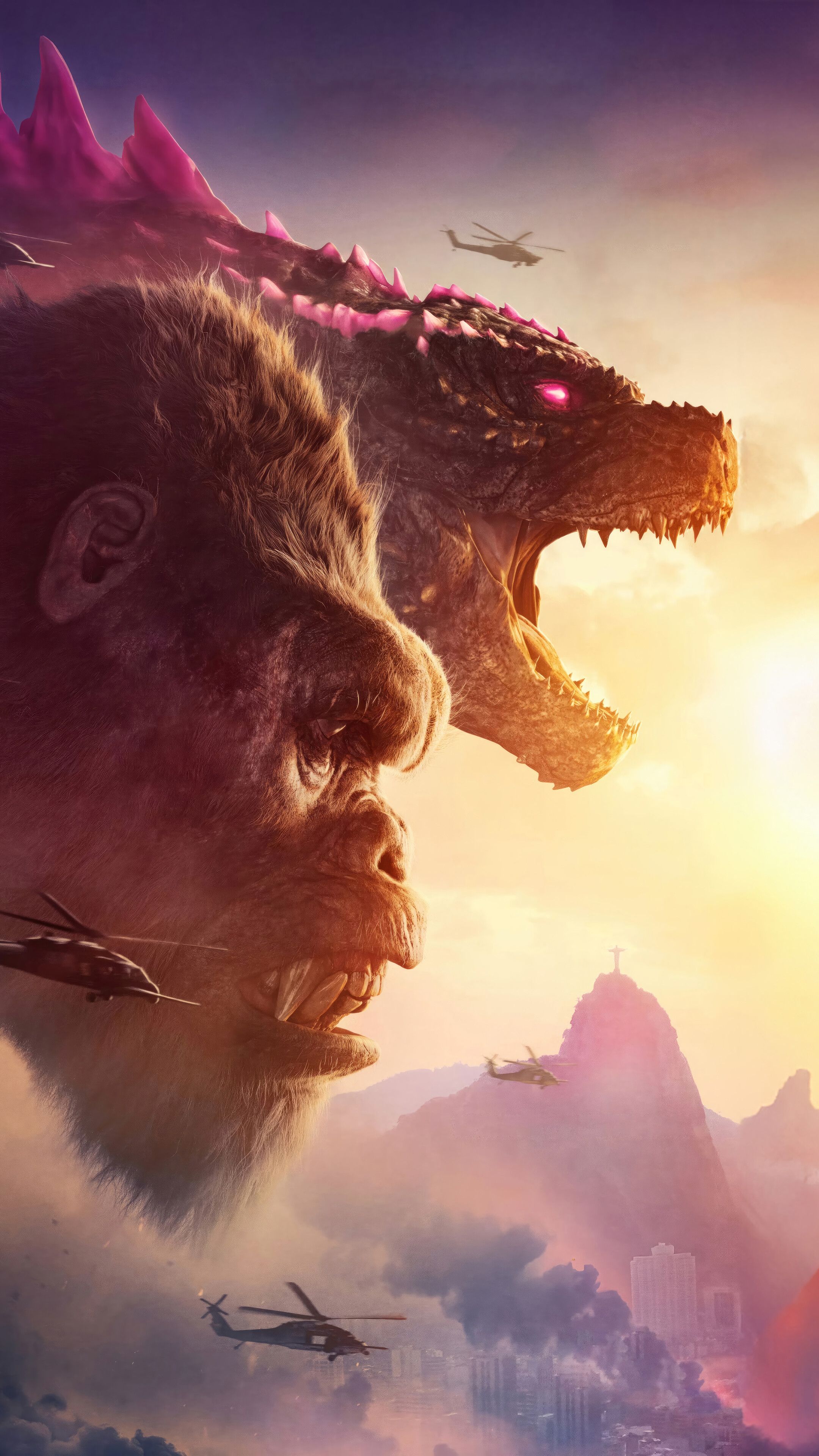 2160x3840 Godzilla X Kong iPhone Wallpaper