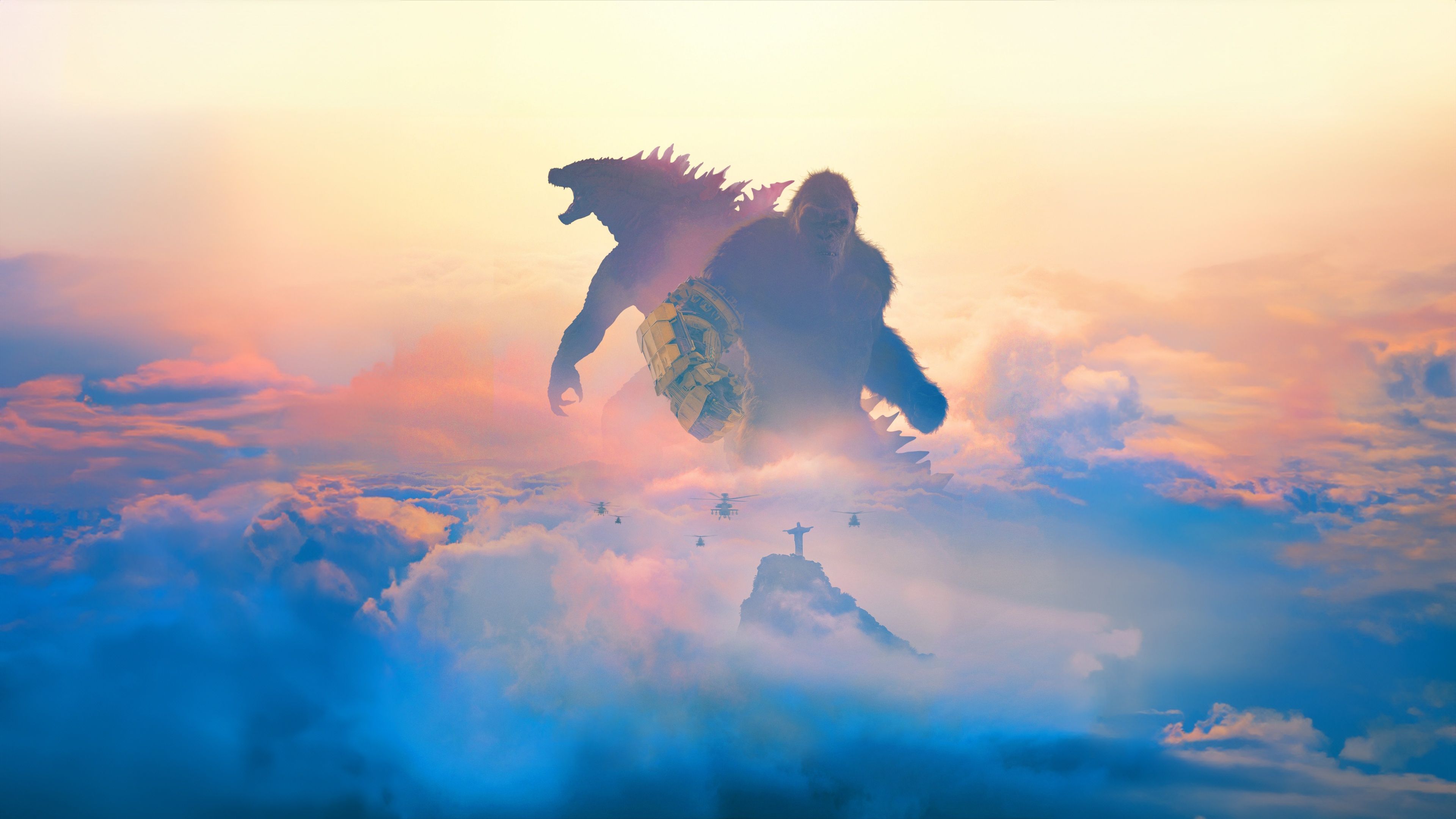 3840x2160 Godzilla x Kong: The New Empire Wallpaper 4K, 8K, 2024 Movies, 5K