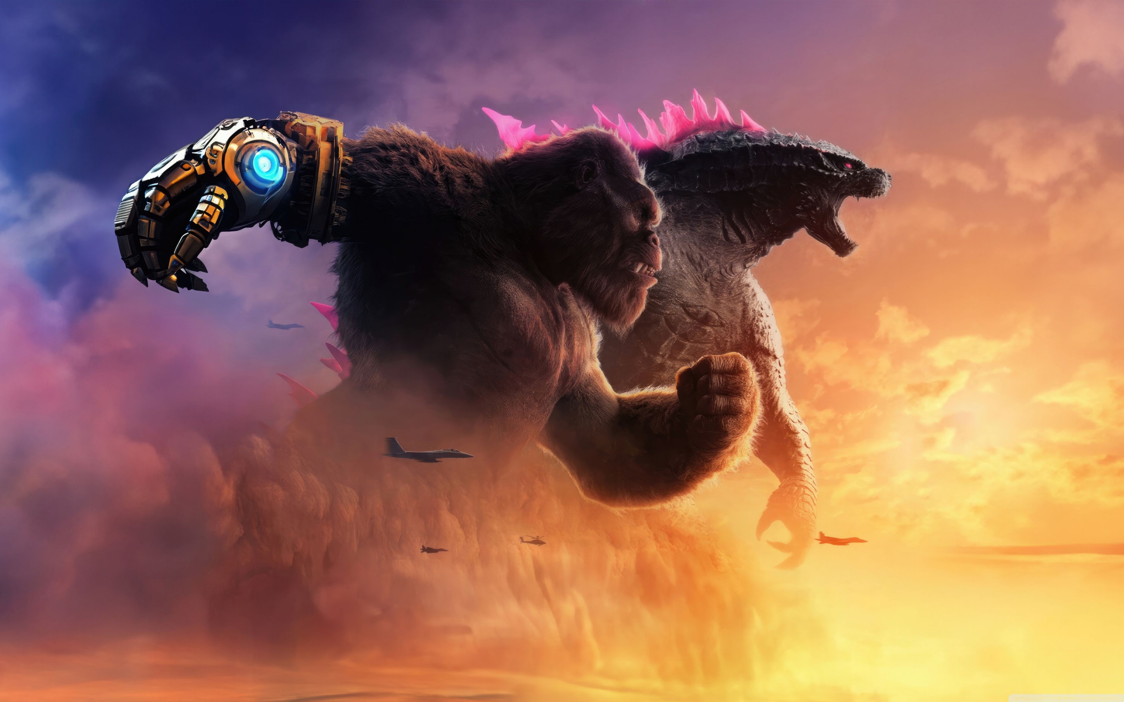 3840x2400 Godzilla x Kong The New Empire 2024 Movie 4K UHD Wallpaper for UltraHD Desktop and TV : Widescreen and UltraWide Display : Smartphone and Tablet Devices