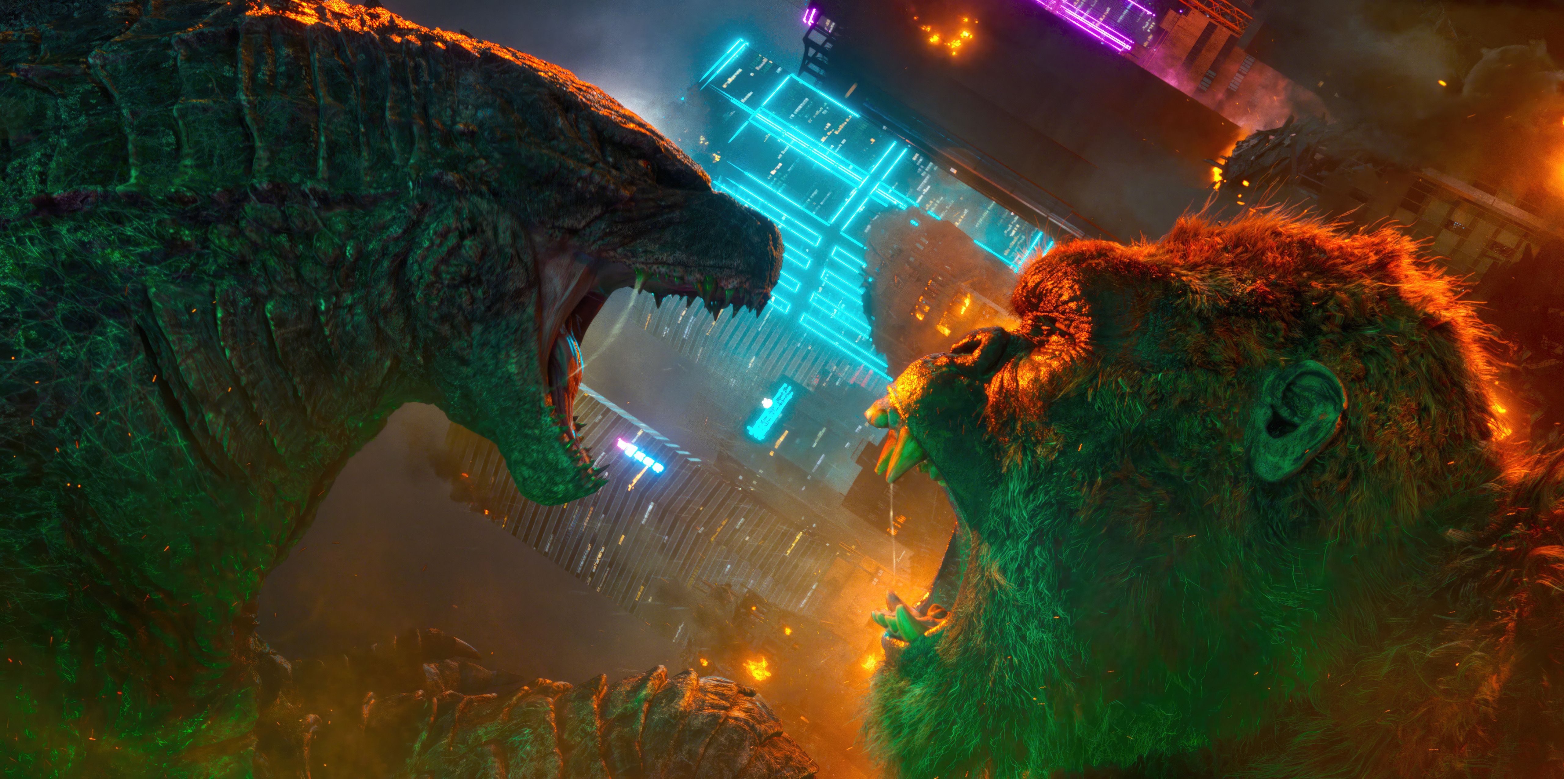 5120x2550 Godzilla X Kong The New Empire Movie 5k Wallpaper, HD Movies Wallpaper, 4k Wallpaper, Image, Background, Photos and Picture