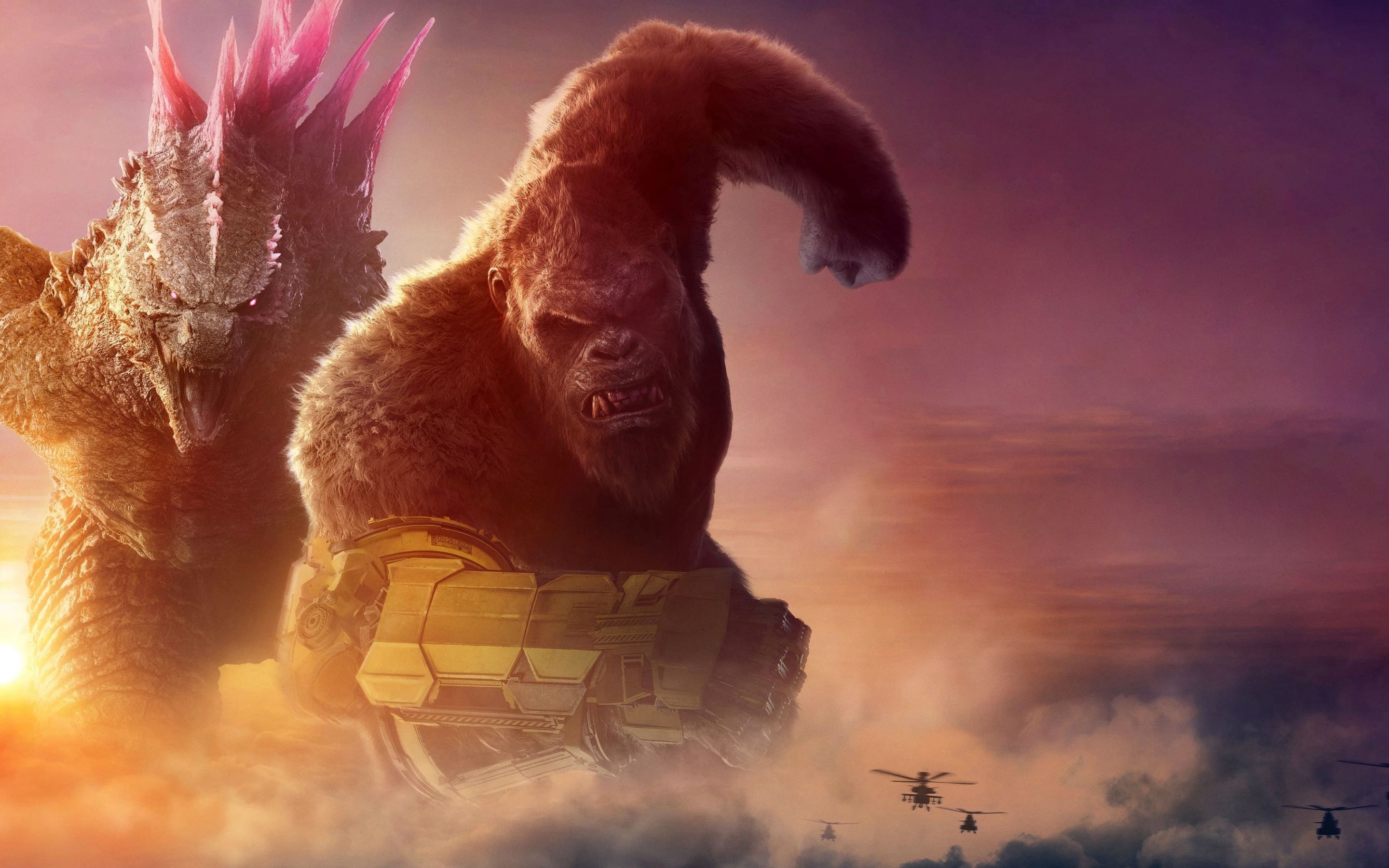 2880x1800 Godzilla x Kong: The New Empire Widescreen 4K Wallpaper
