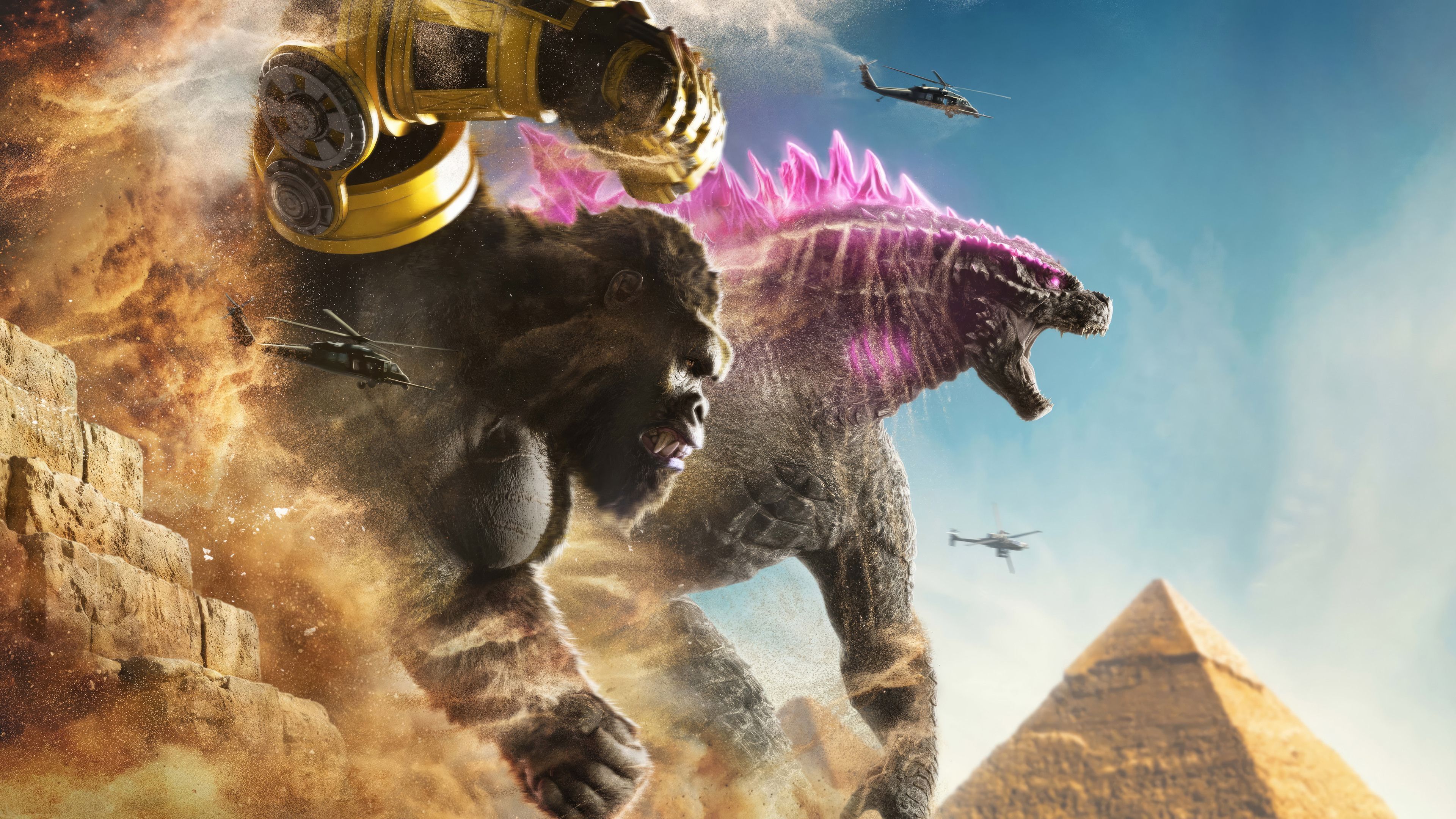 3840x2160 Godzilla x Kong: The New Empire Wallpaper 4K HD PC a