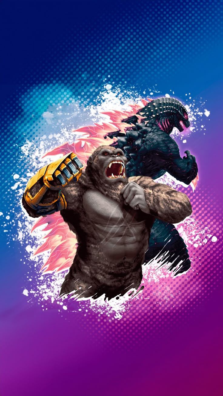 736x1308 Godzilla X Kong The New Empire 8k Artwork