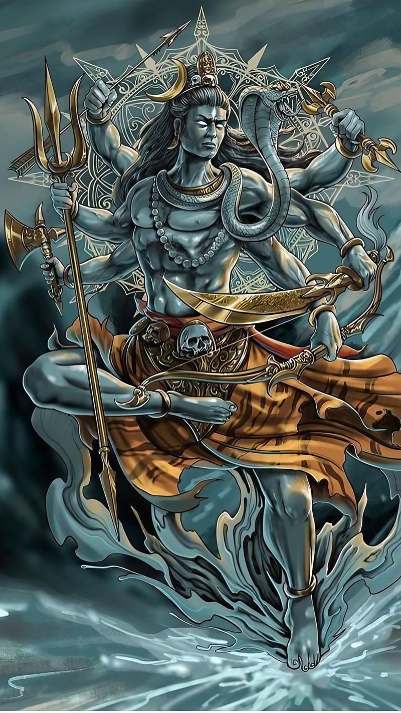 800x1422 Bholenath Ji, Lord Shiva Illustration, god, mahadev, HD phone wallpaper