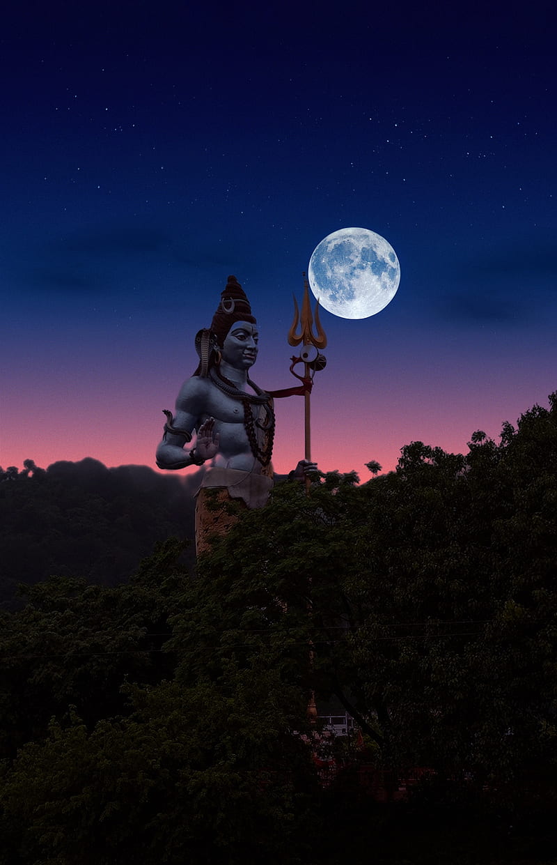 800x1241 Shiv ji, sky, wallpapaer, shankar, bhole, HD phone wallpaper
