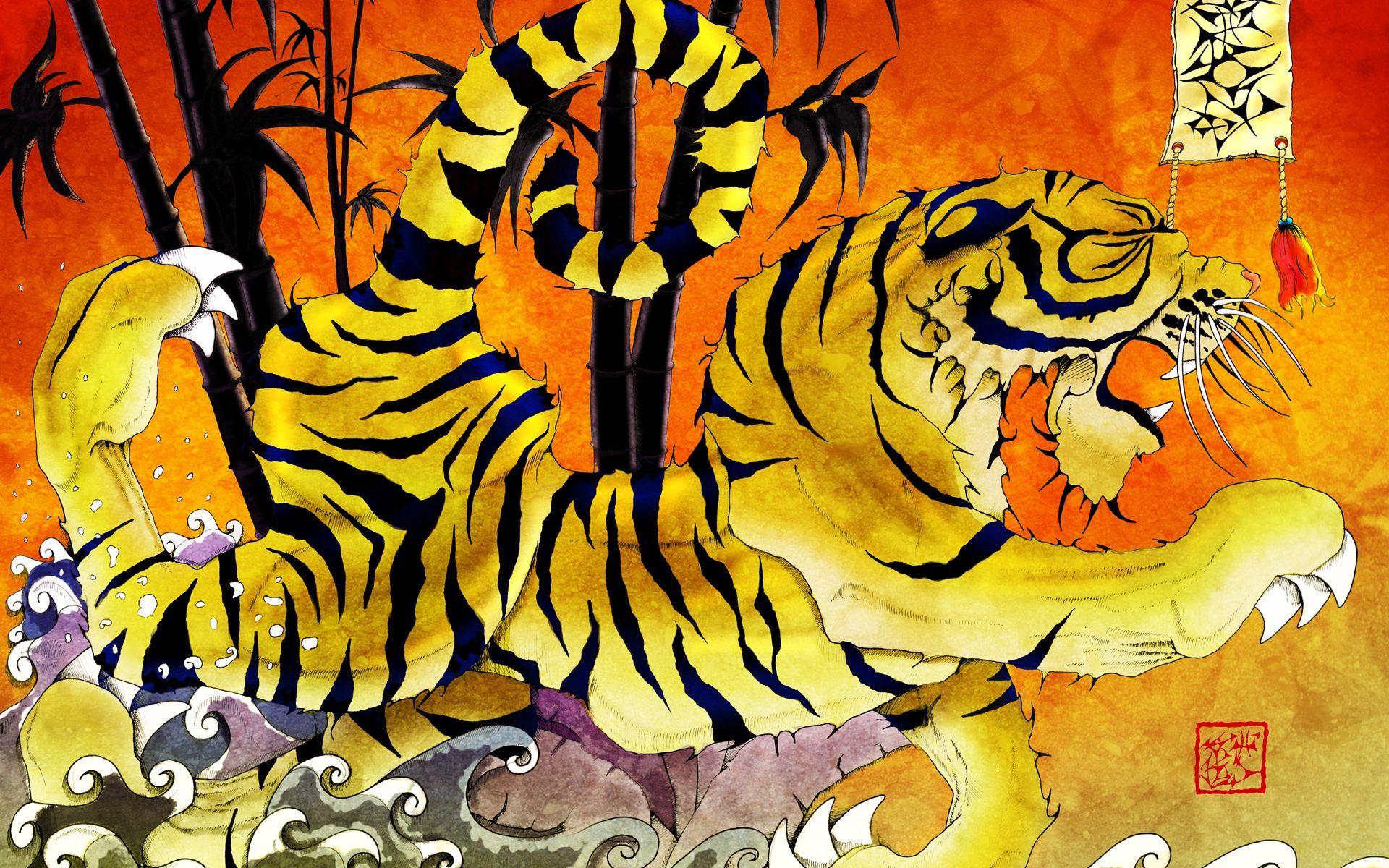 Art Tiger Tattoo Wallpapers - Top Free Art Tiger Tattoo Backgrounds -  WallpaperAccess
