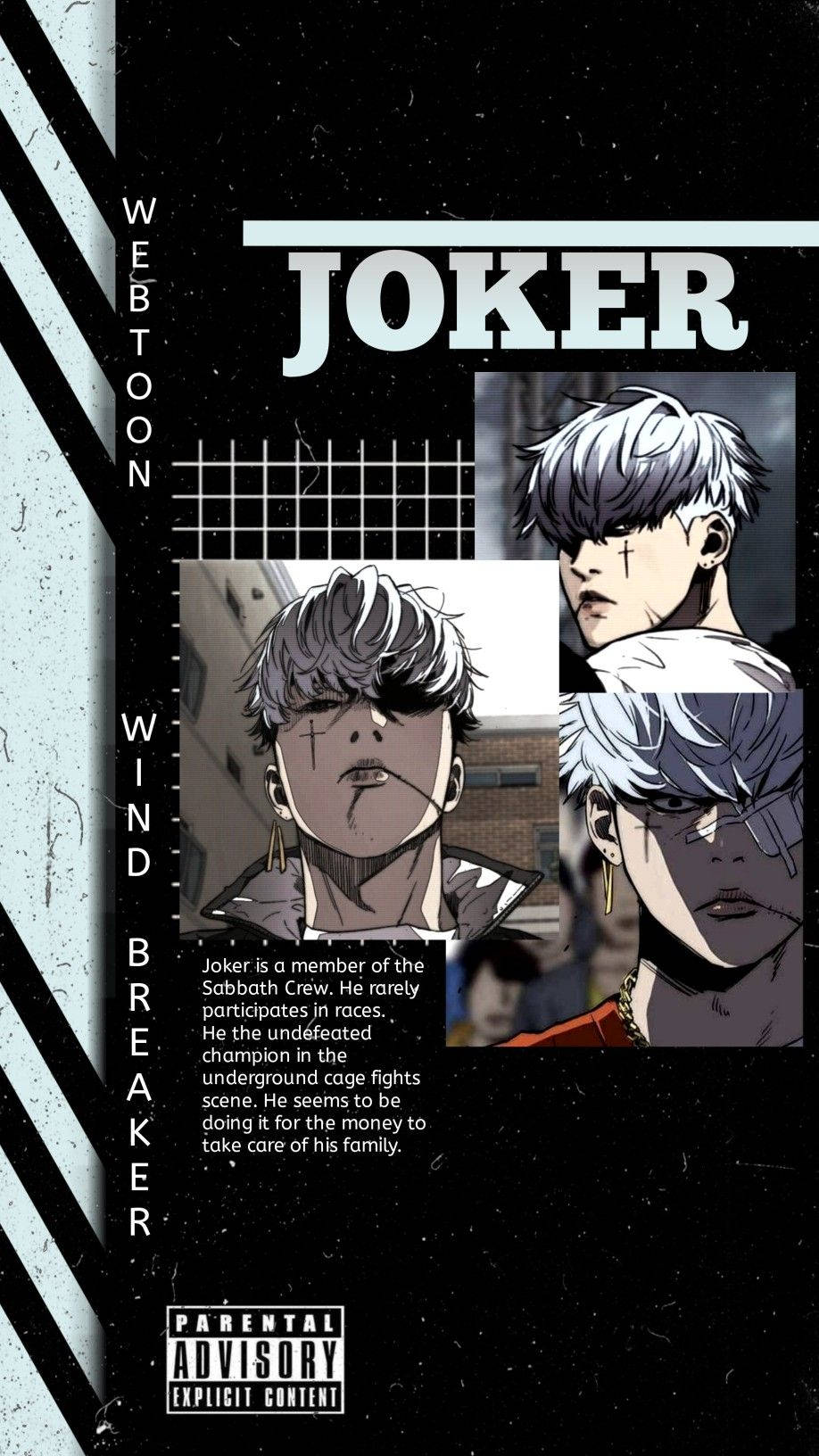 918x1632 Download Wind Breaker Joker Character Poster Wallpaper