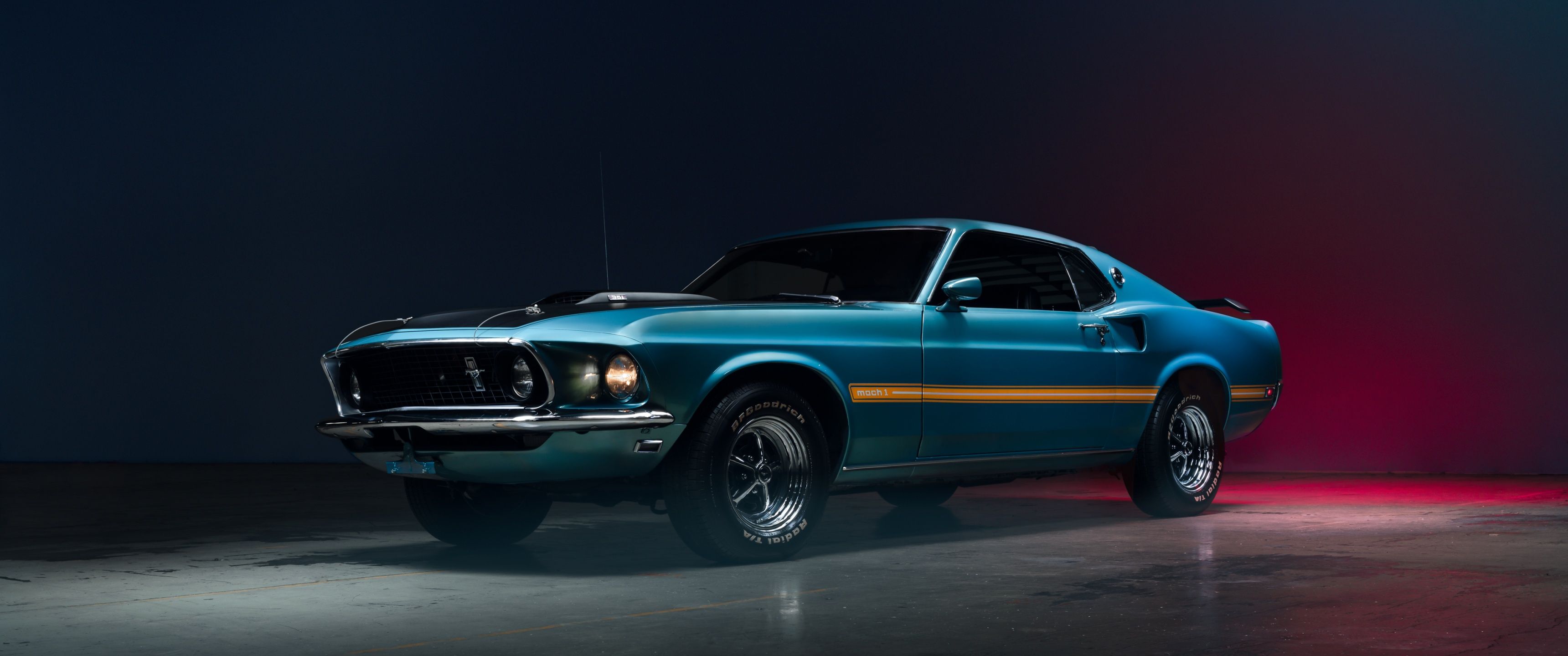 3440x1440 Mustang Mach 1 4K Wallpaper
