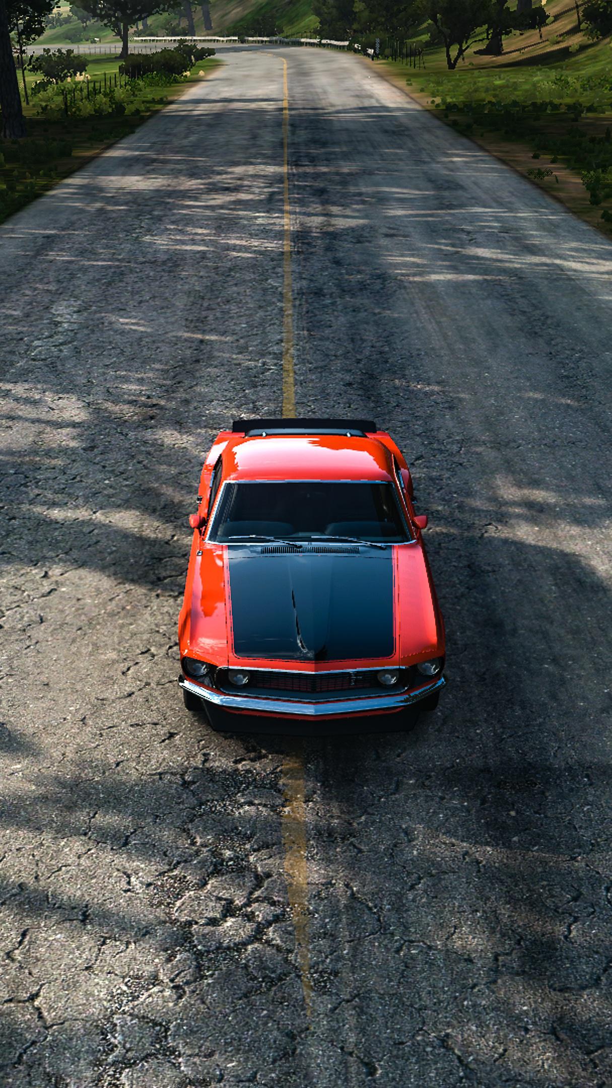 1215x2160 Wallpaper of the '69 Ford Mustang Boss 302. Hope you like it