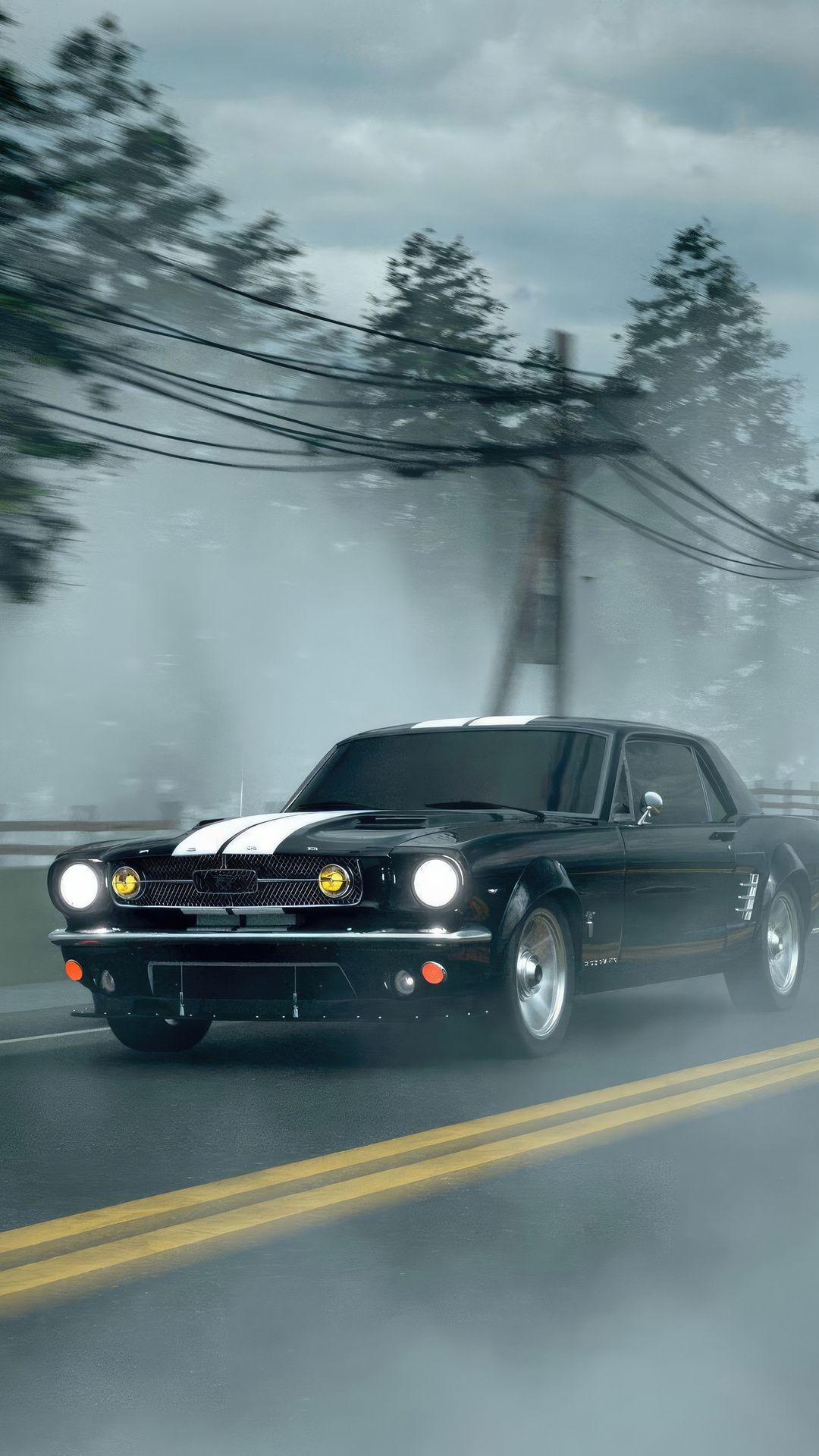 1080x1920 Classic Black Ford Mustang 4k iPhone 6s, 6 Plus, Pixel xl , One Plus 3t, 5 , HD 4k Wallpaper, Image, Background, Photos and Picture