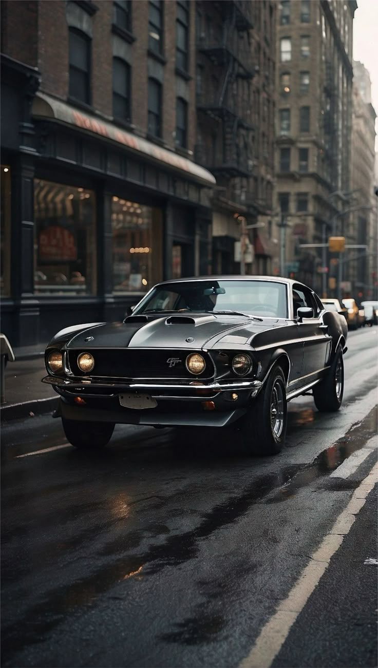 736x1301 Ford Mustang 1969 John Wick Wallpaper