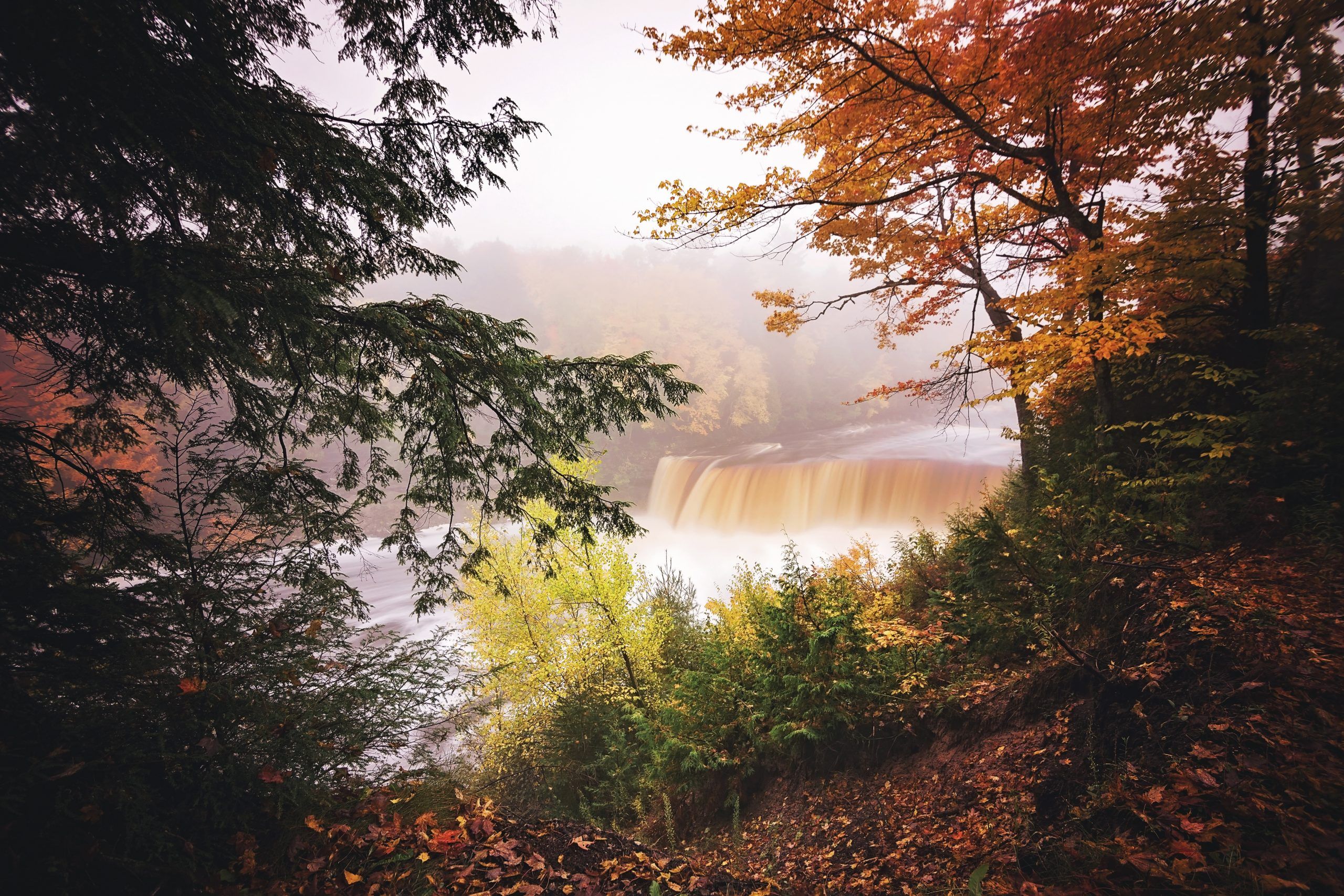2560x1707 Tahquamenon Falls Michigan Fall Morning