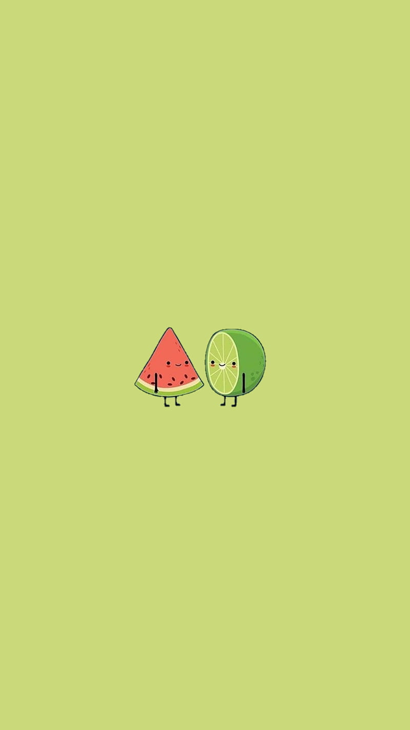 800x1422 HappyFruits, fruits, frutas, green, happy, minimal, minimalism, red, watermelon, HD phone wallpaper