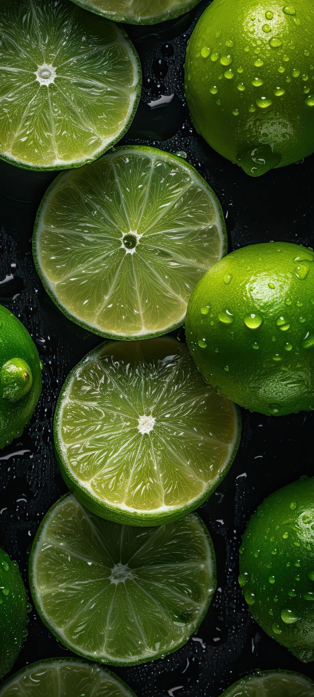 1080x2400 Wallpaper Food, Green, Rangpur, Water, Fruit, Background Free Image