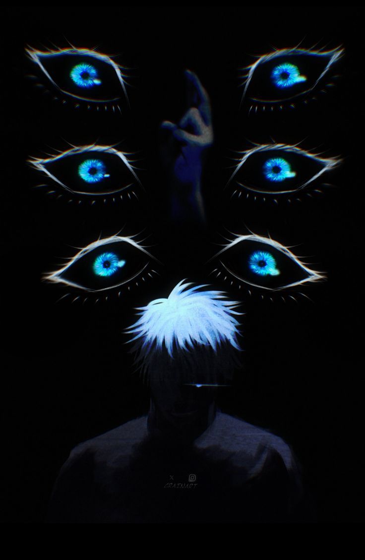 736x1129 Gojo Satoru six eyes. Art on X Twitter