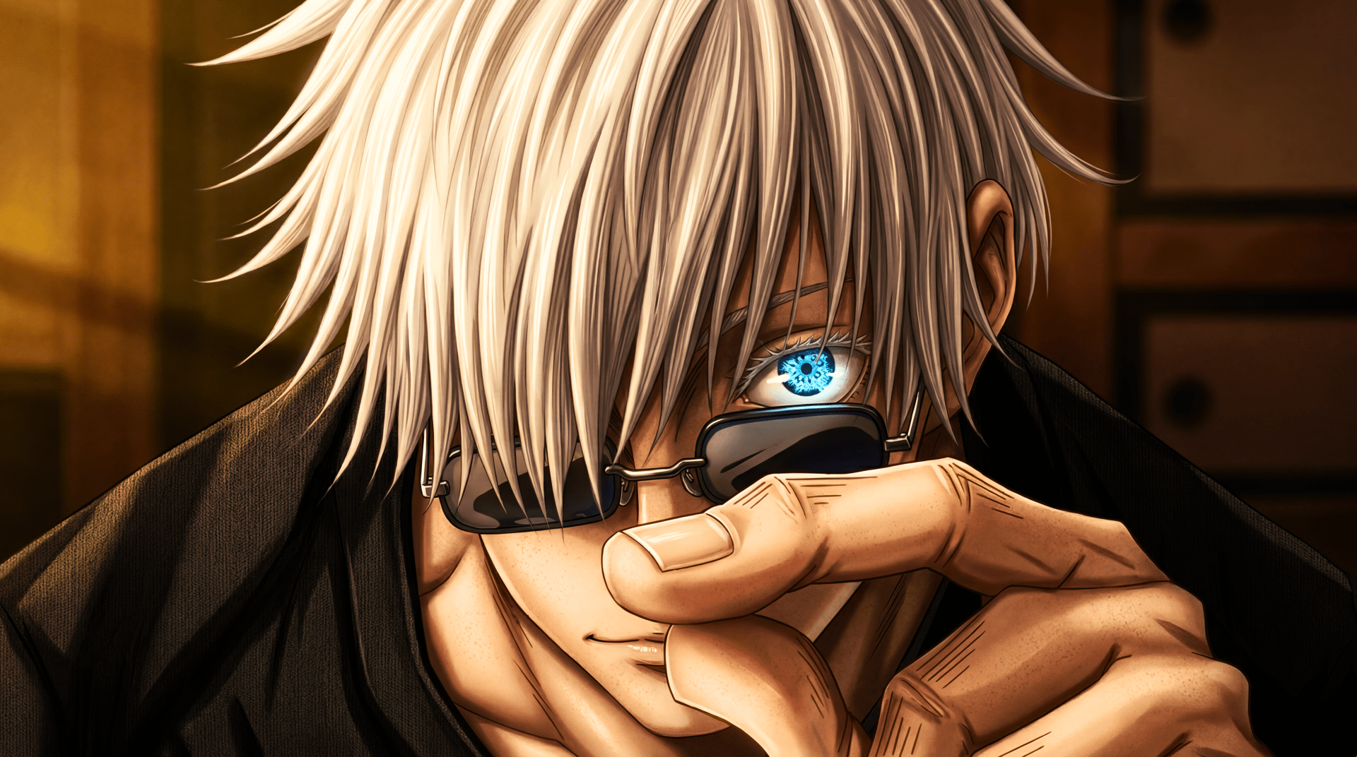 1920x1072 Jujutsu Kaisen Satoru 5k wallpaper six eyes