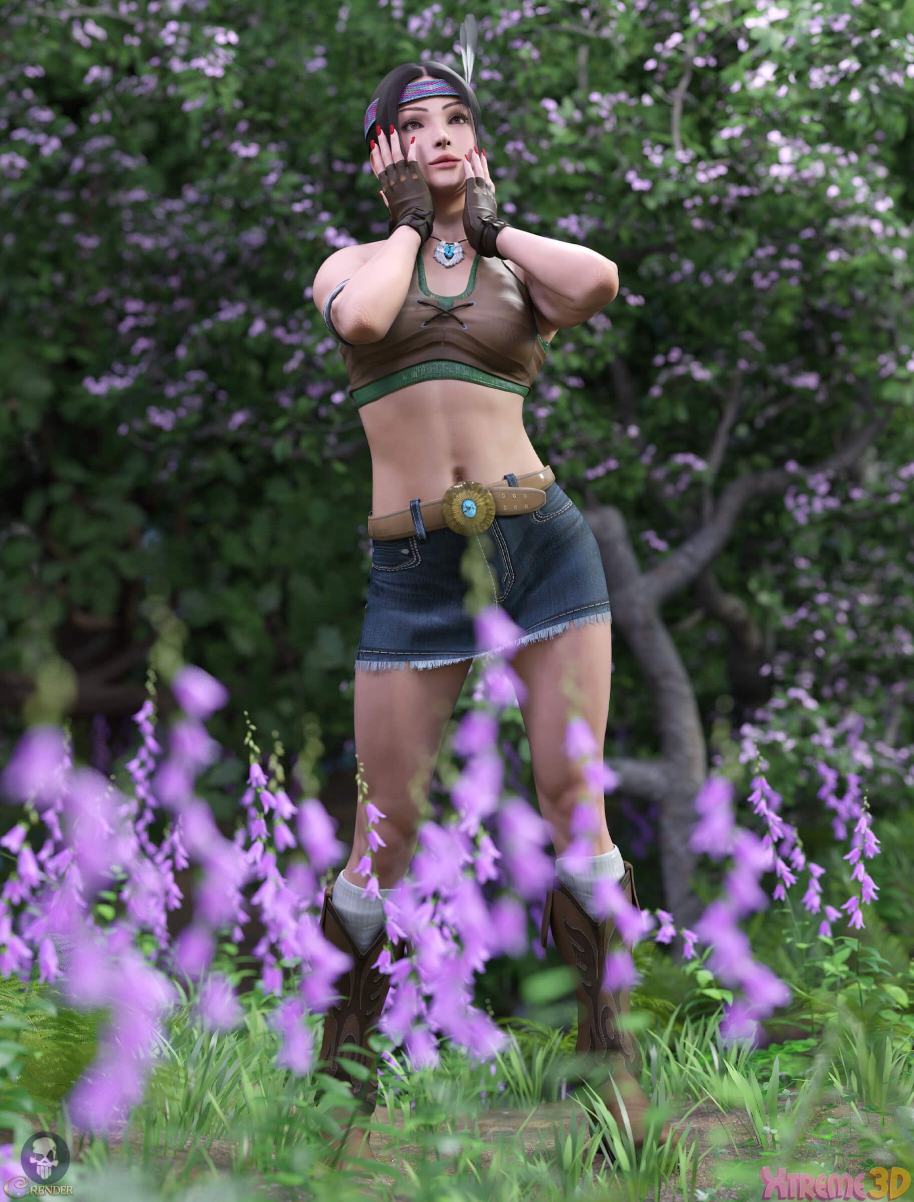 1826x2400 Julia Chang and the Outfits for G9 by Muwawya 3D Render