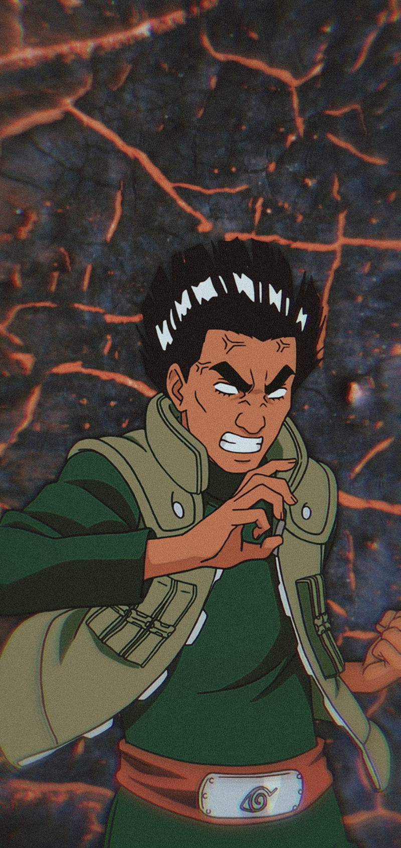 800x1690 Might guy, fictional character, art, HD phone wallpaper