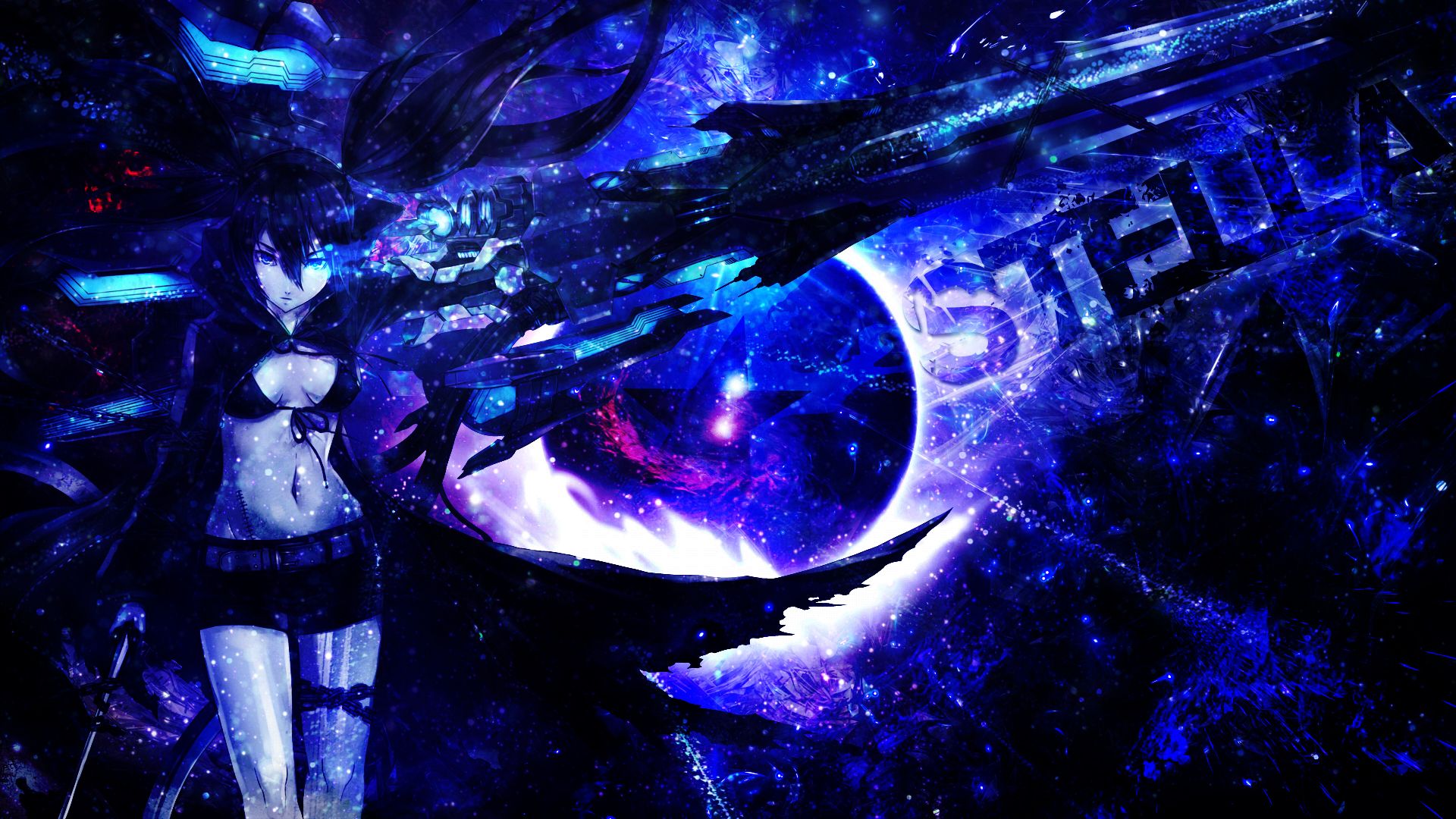 1920x1080 Desktop wallpaper: Anime, Black Rock Shooter, Mato Kuroi 4K free download for PC. 756158