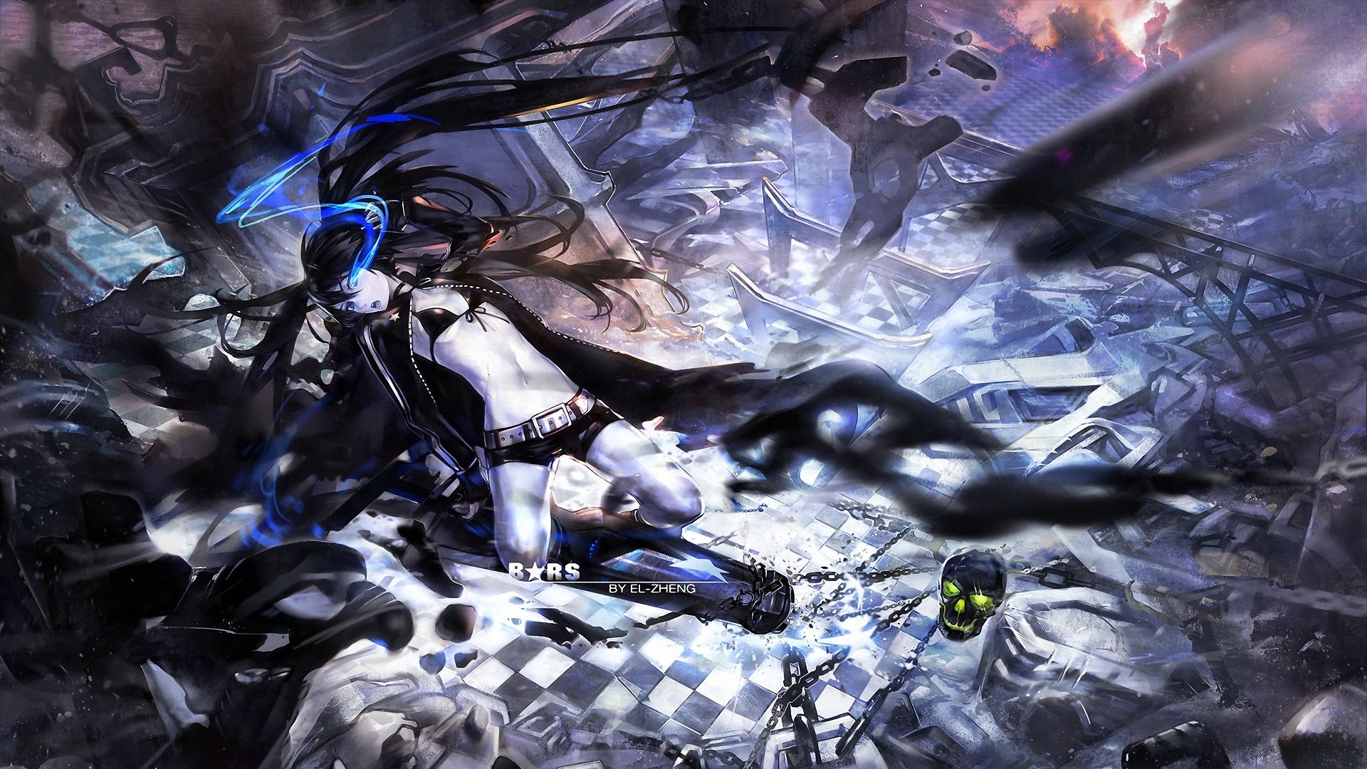 1920x1080 Phone wallpaper: Anime, Black Rock Shooter, Cute 159982