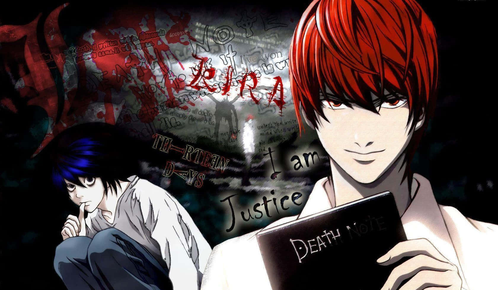 1680x979 Download Unlock the secrets of Death Note with this intense 4k wallpaper! Wallpaper