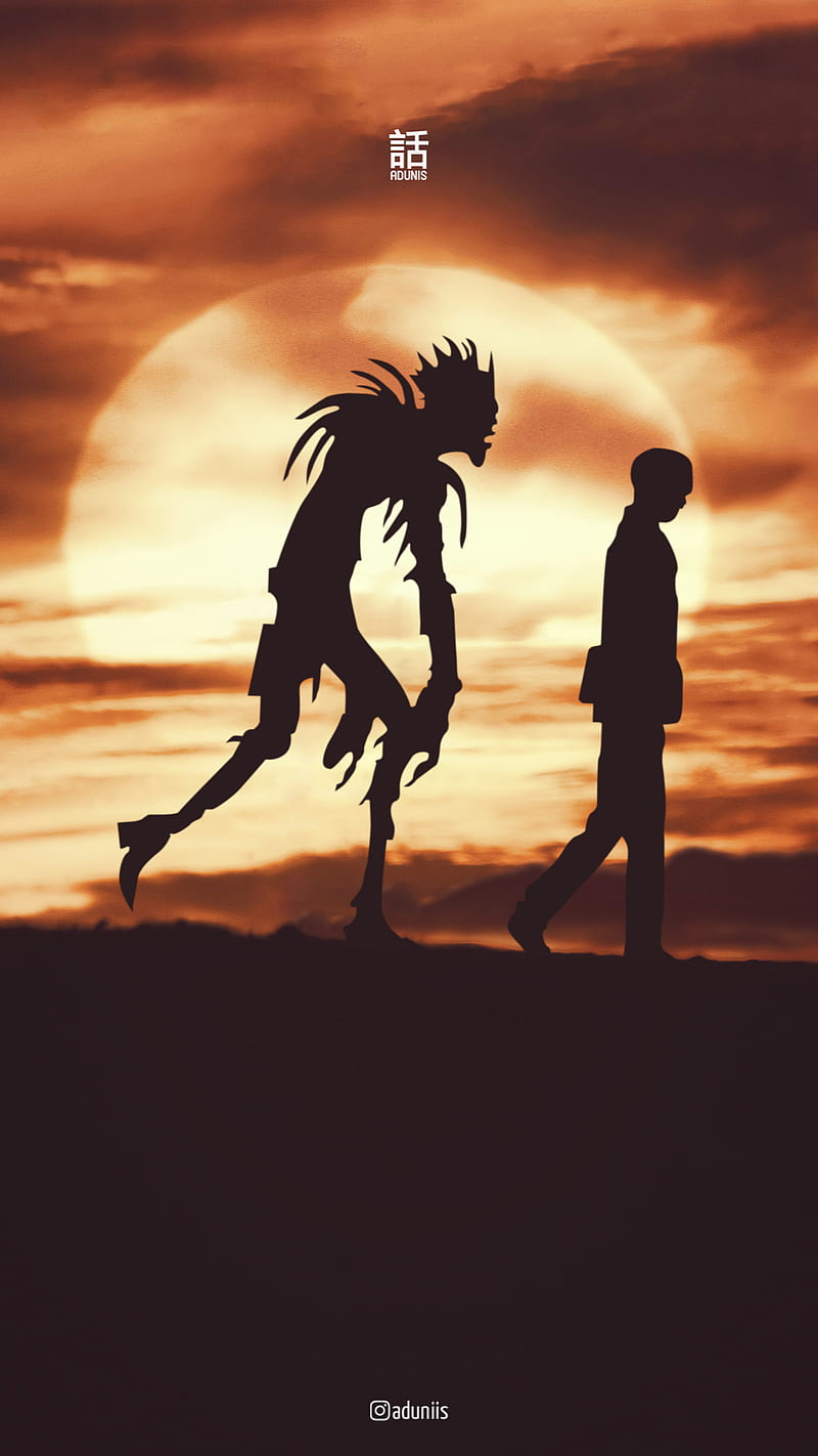 800x1422 Death note, anime, death note, light yagami, ryuk, shinigami, HD phone wallpaper