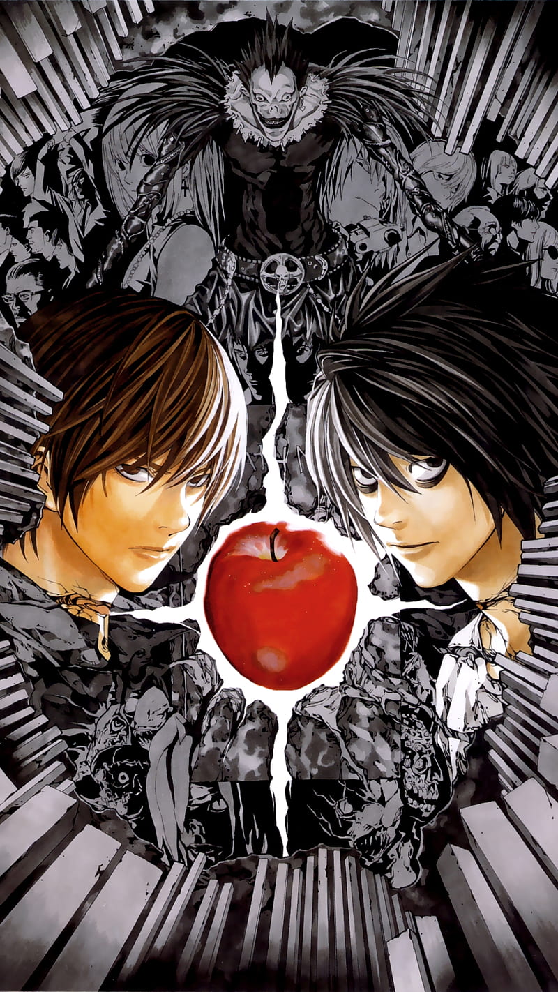 800x1422 Death note, 1080x anime, kira, light yagami, ryuk, HD phone wallpaper