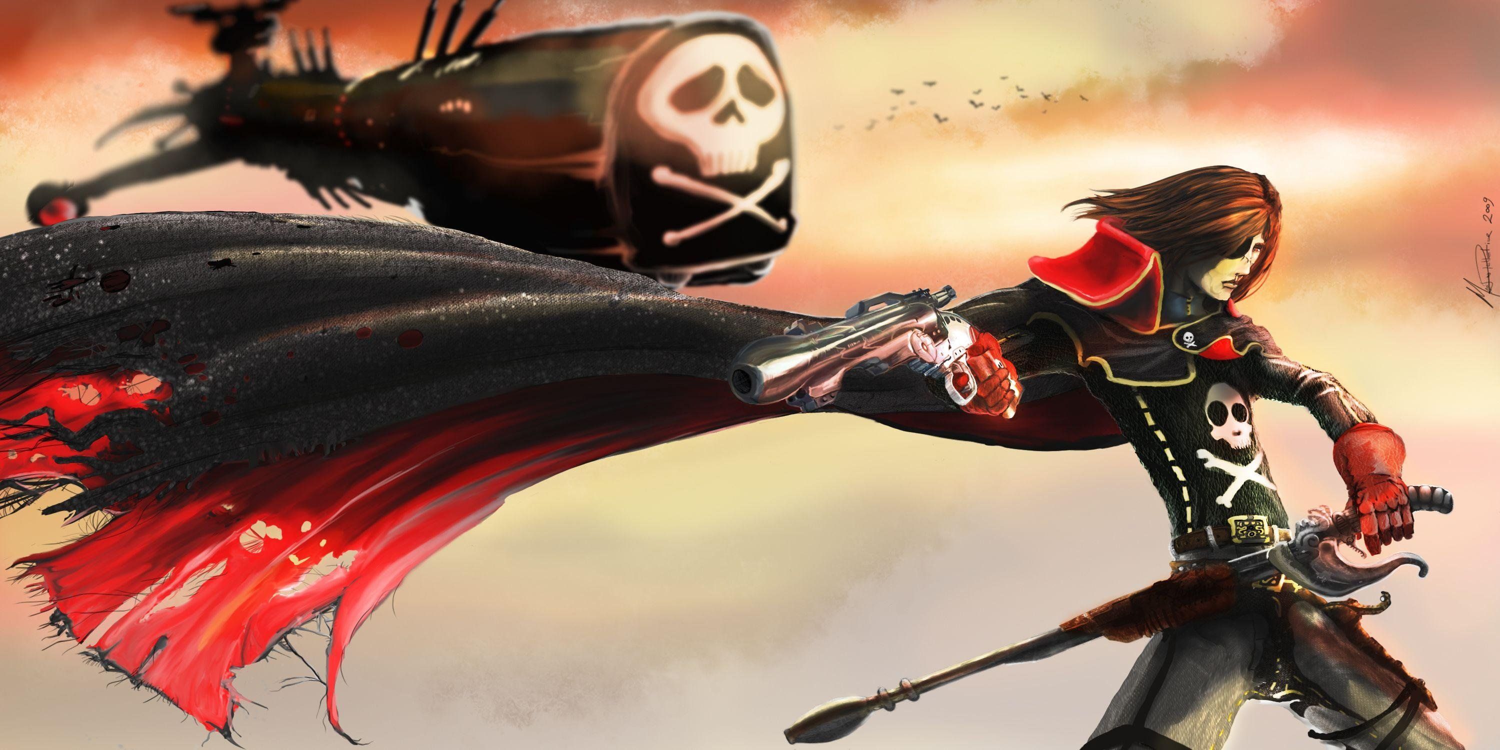 3000x1500 Captain Harlock HD Wallpaper 103260