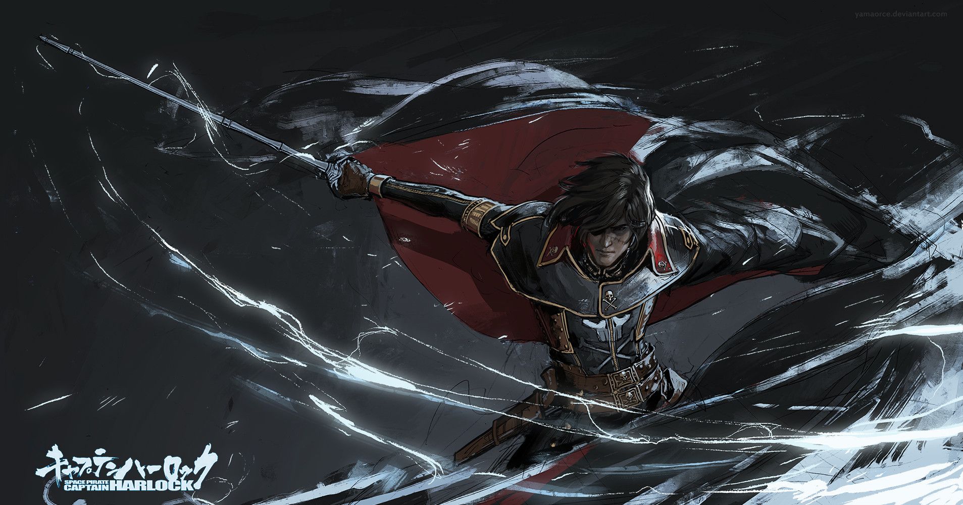 1907x1000 Yama Orce Pirate Captain Harlock