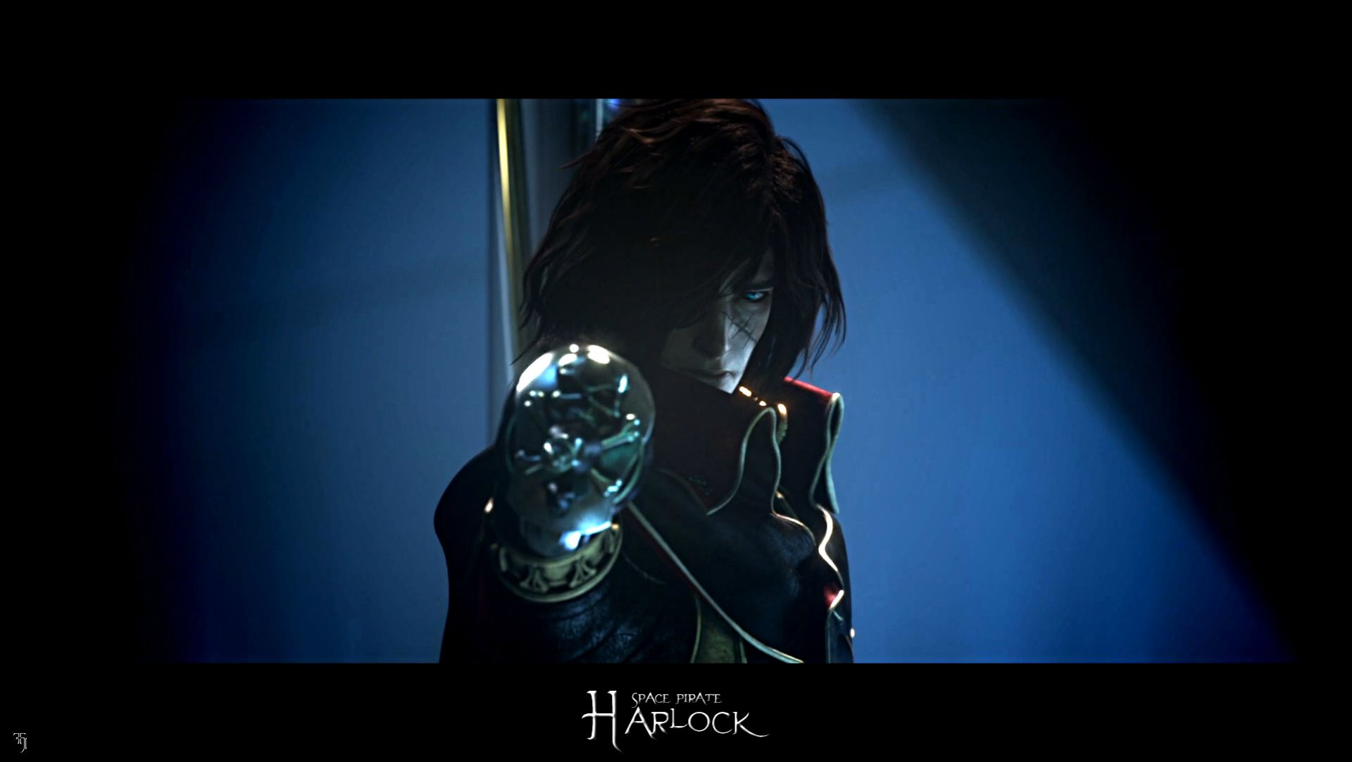 1920x1082 Wallpaper look, Captain Harlock, pirate, cloak, scar, Albator, face, 3D for mobile and desktop, section сёнэн, resolution 1920x1082