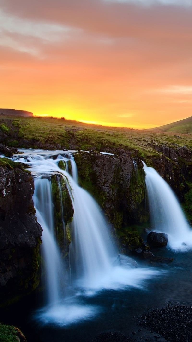 800x1422 Pemandangan Alam, air terjun, pemandangan, alam, Wallpaper ponsel HD