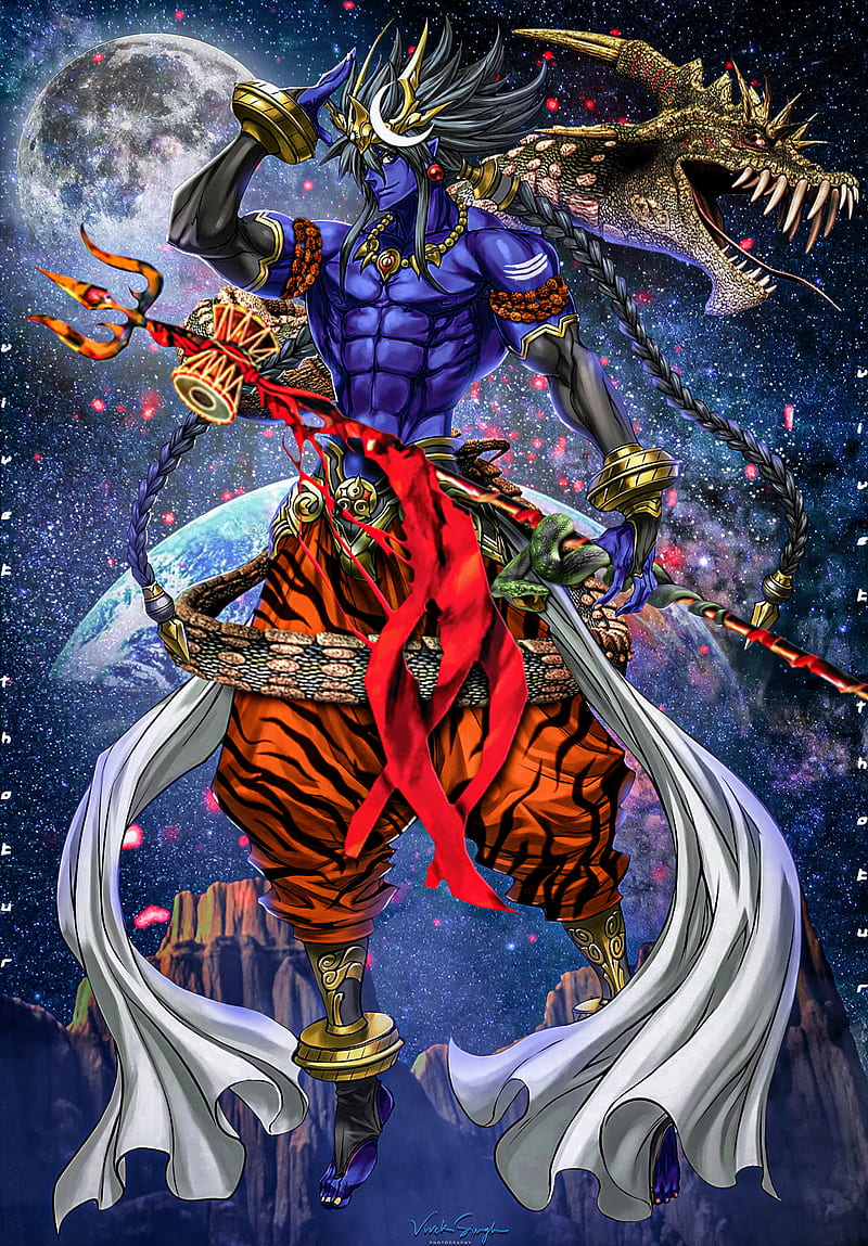 800x1149 Shiva, anime, art, desenho, fantasy, new, shankar, shiv, shiv, HD phone wallpaper