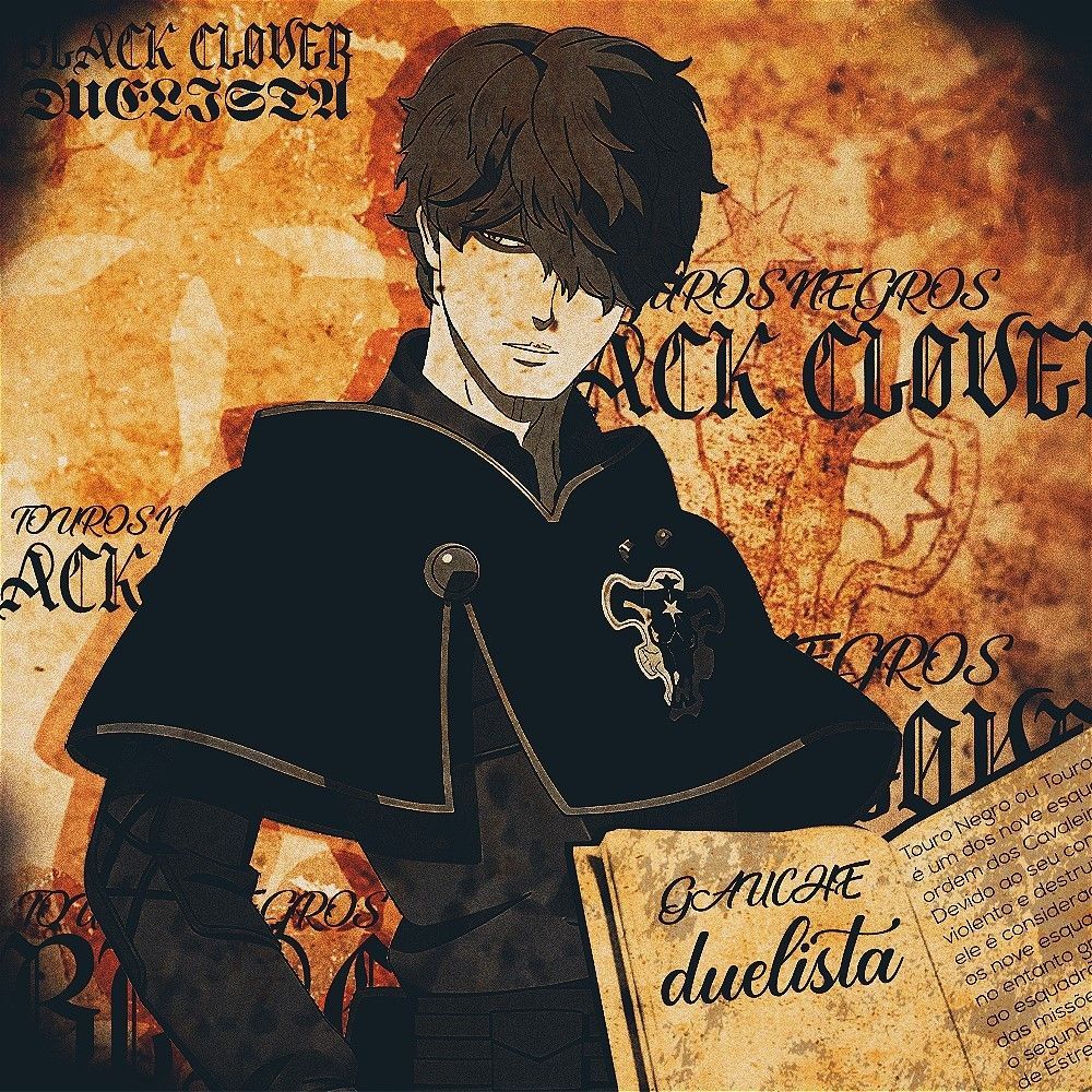 1000x1000 Black Clover #BlackClover Gauche Adlai, Grey, Charmy Pappitson e Henry Legolant