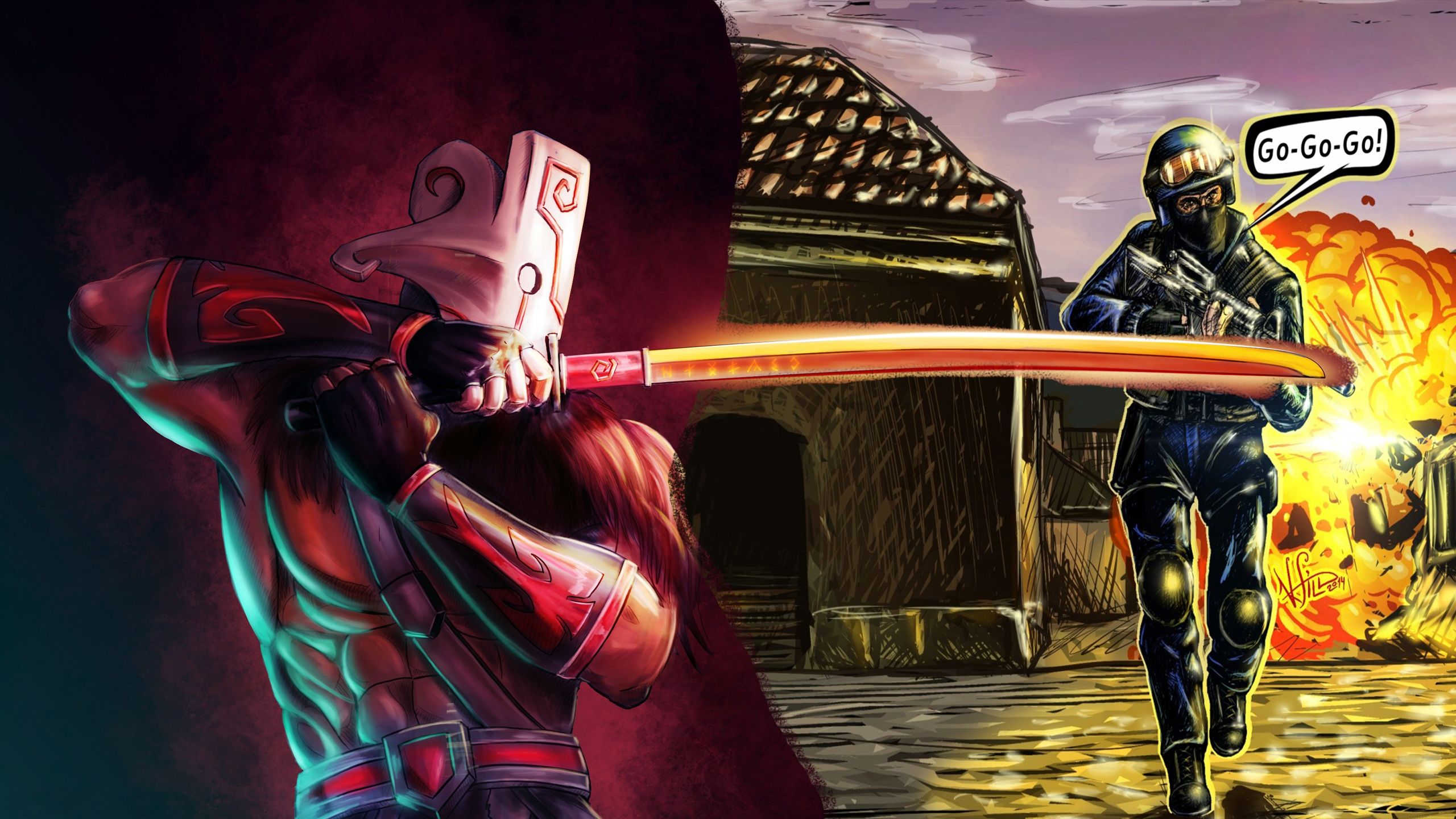 2560x1440 Wallpaper Counter Strike, CS 1. CSGO. csgo, judge, dota 2 for mobile and desktop, section игры, resolution 2560x1440