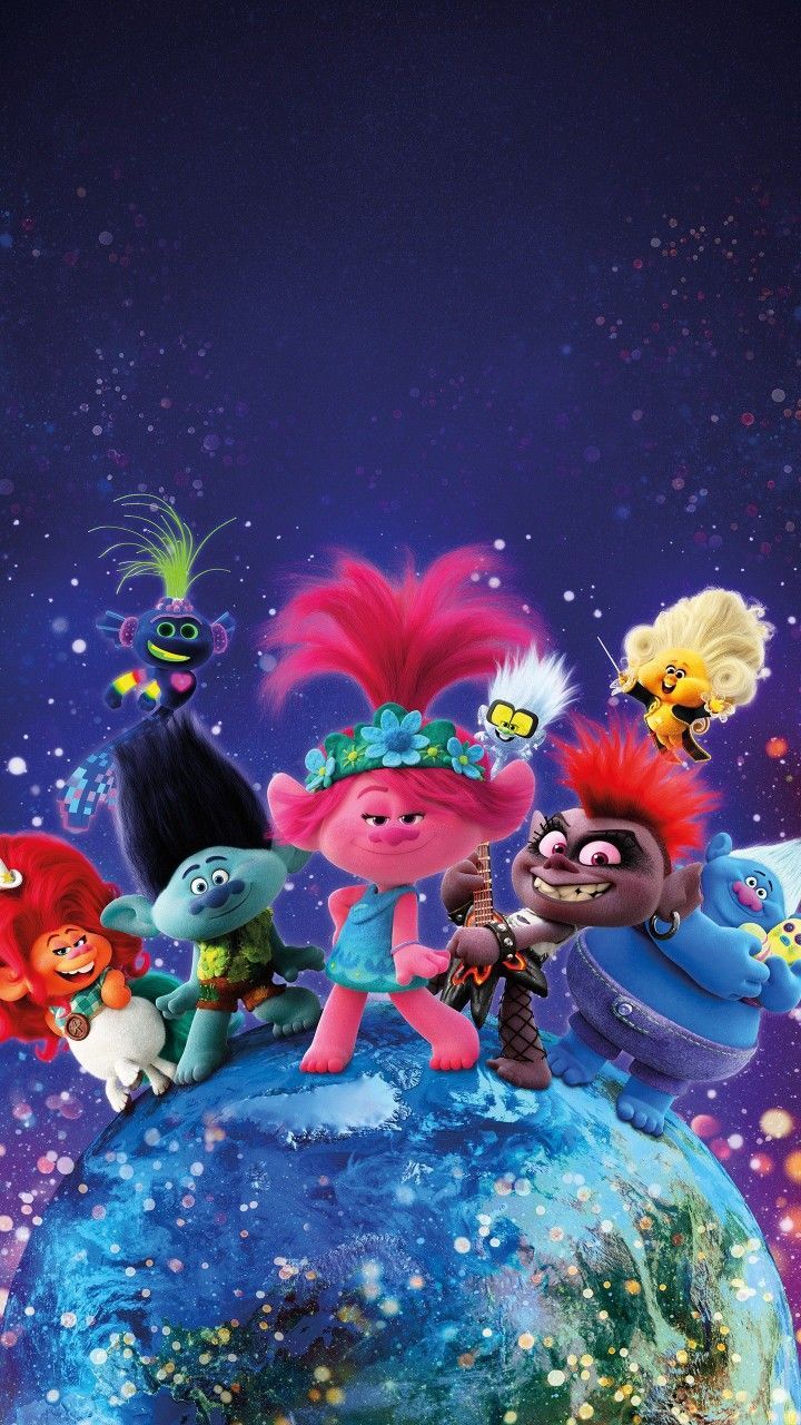 720x1280 Trolls World Tour movie mobile phone wallpaper