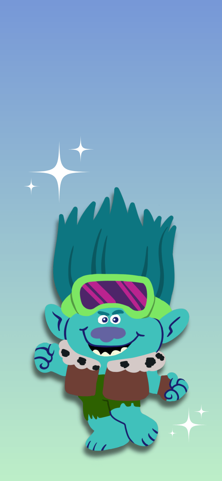 720x1560 Branch Trolls Wallpaper