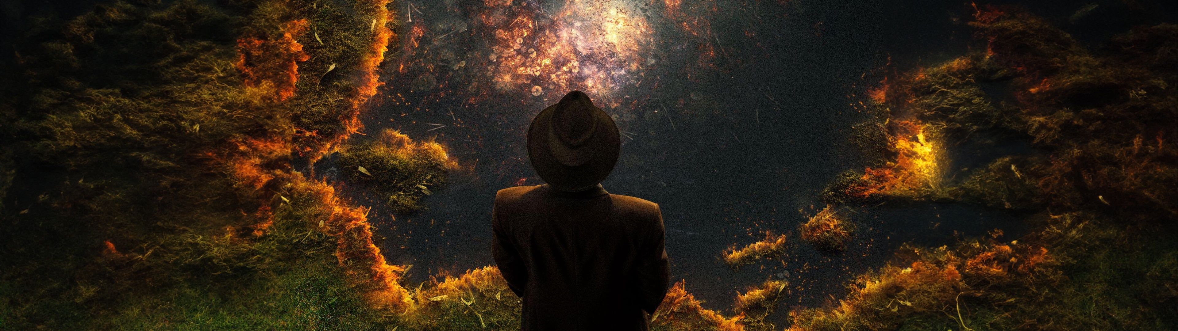 3840x1080 Oppenheimer Wallpaper 4K, Movie poster