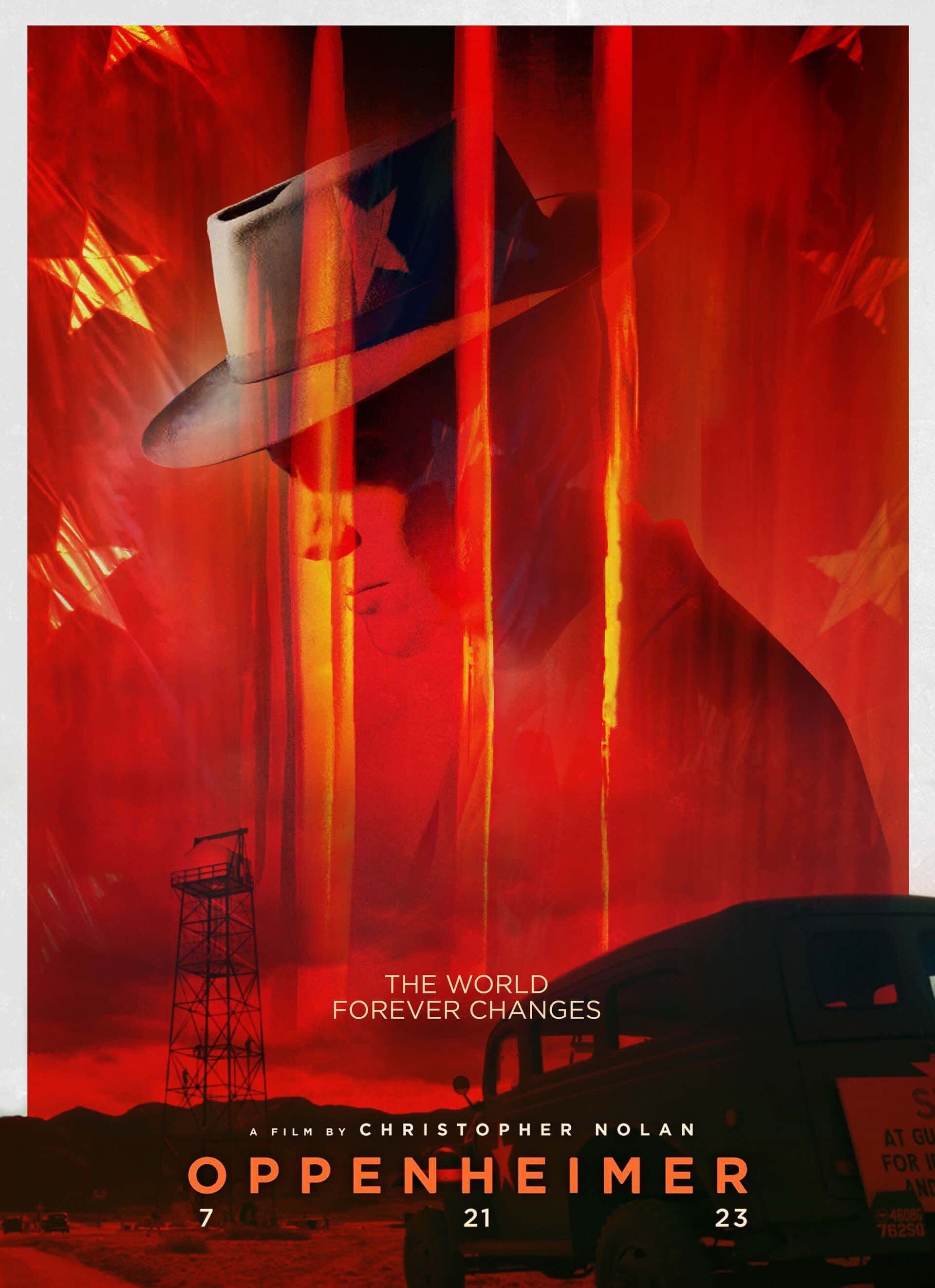1920x2645 Download Oppenheimer Movie Poster Red Backdrop Wallpaper