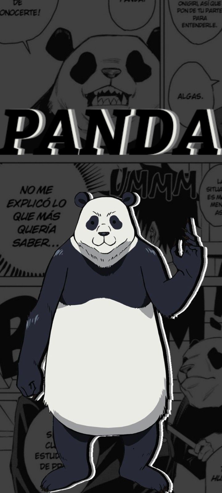 720x1600 Panda Wallpaper (Jujutsu Kaisen)