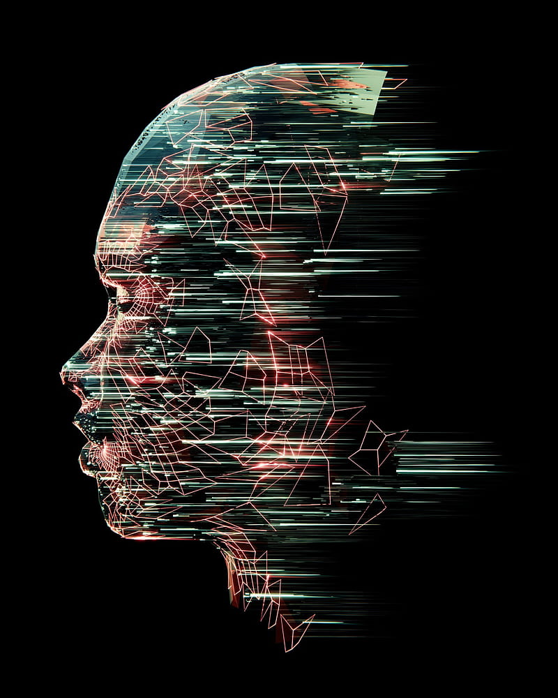 800x1000 HD face line art wallpaper