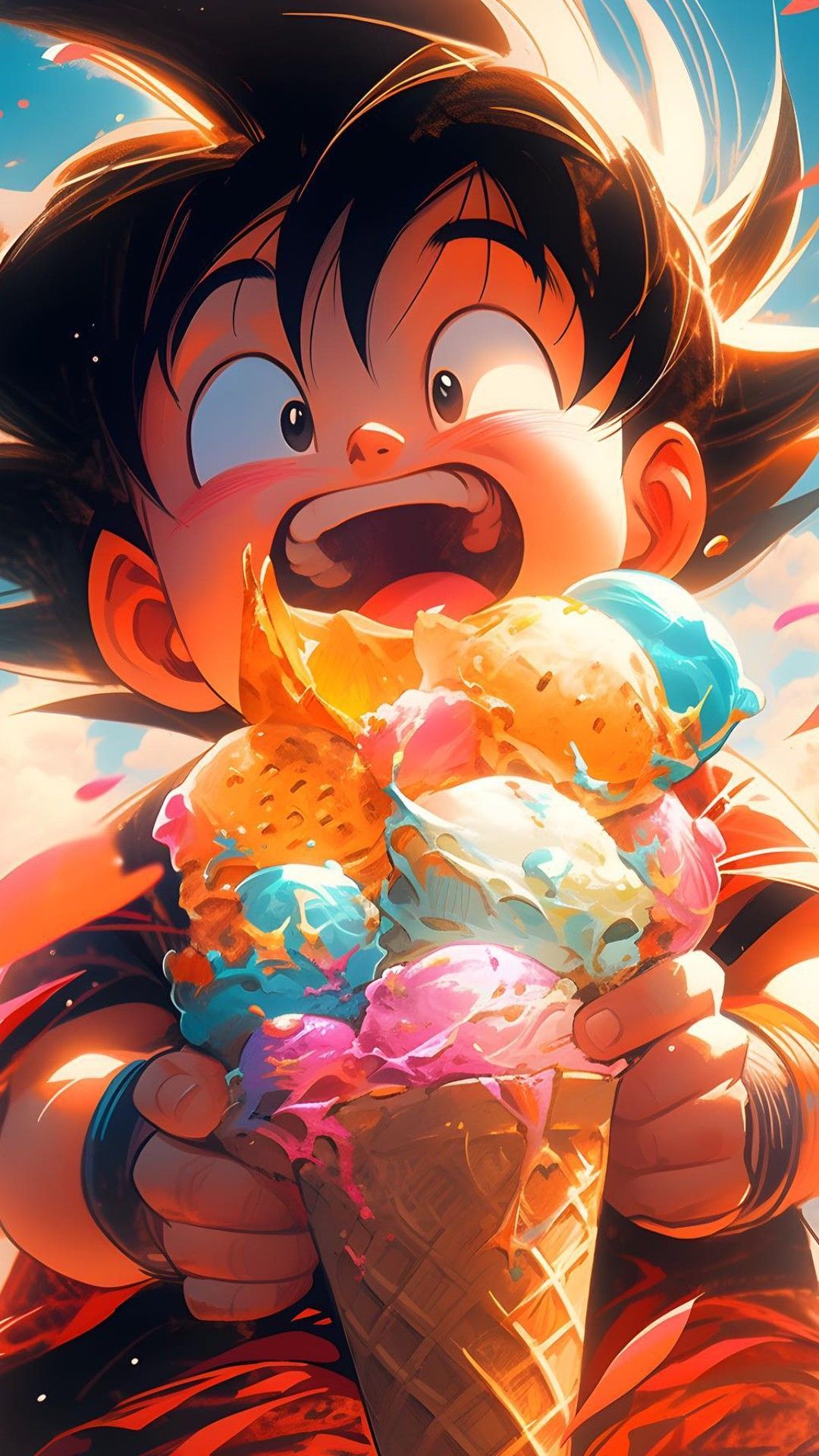 1080x1920 Kid Goku Phone Wallpaper